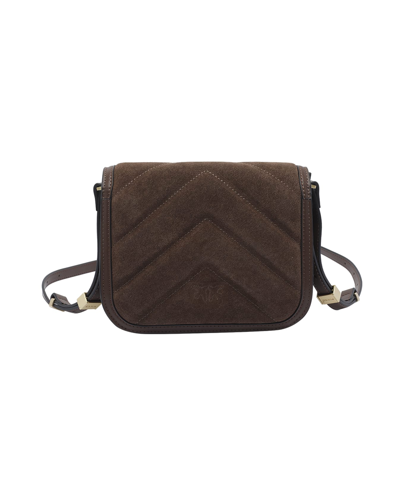 Pinko Love Birds Box Bag - BROWN