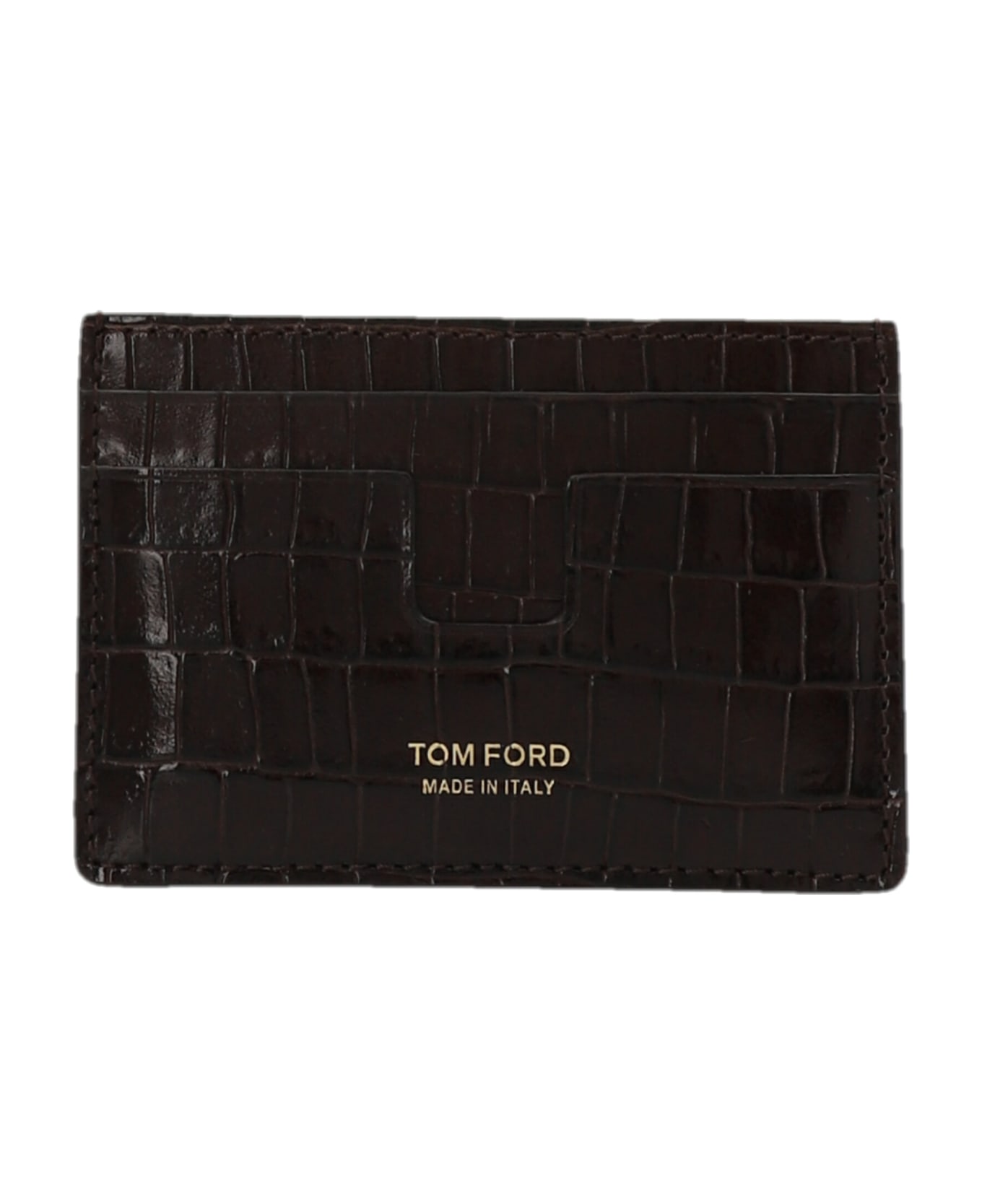 Tom Ford 't Line Classic' Card Holder - Brown