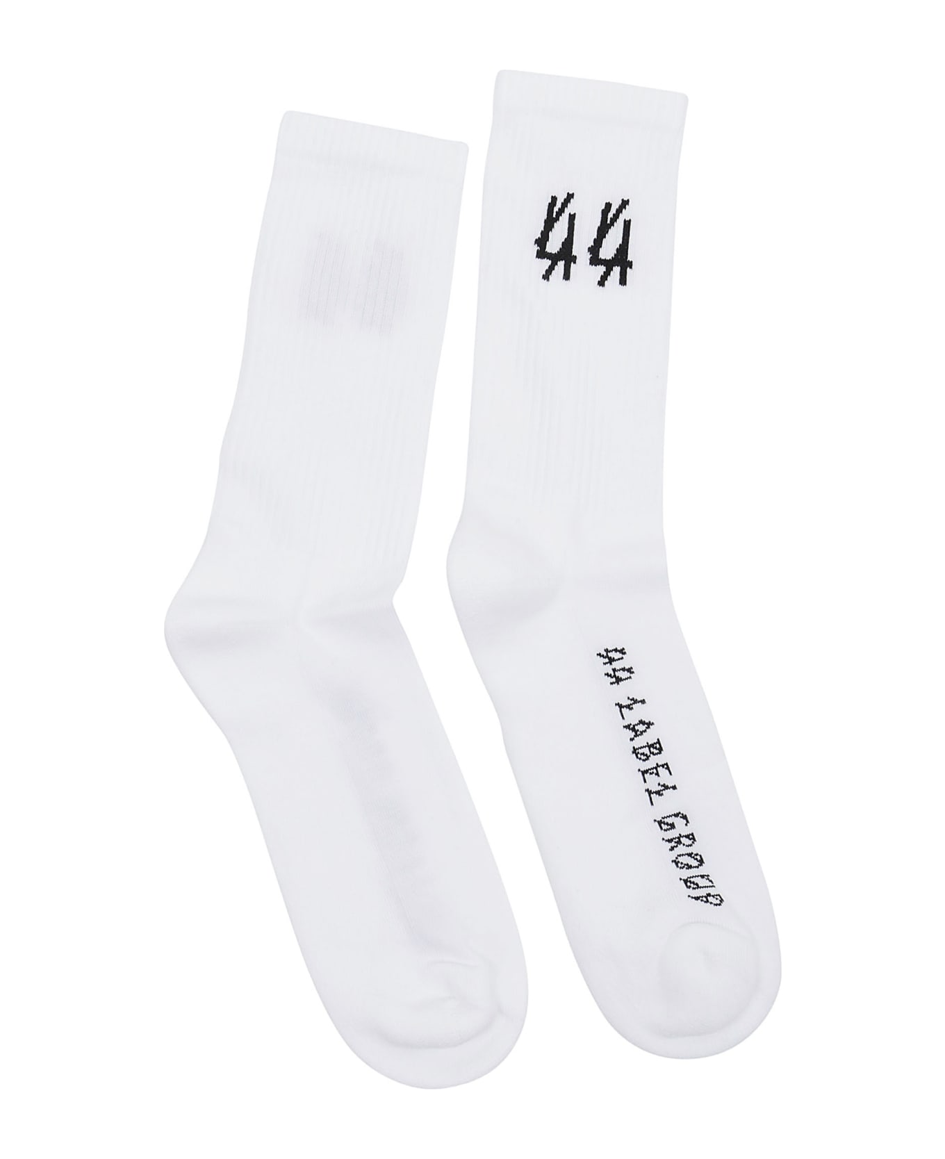 44 Label Group Socks - White Black