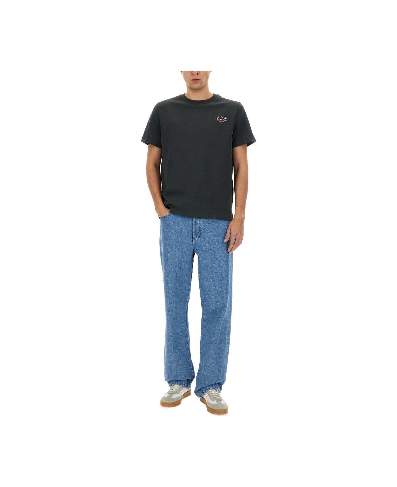 A.P.C. 
standard Rue Madame
 T-shirt - Charcoal
