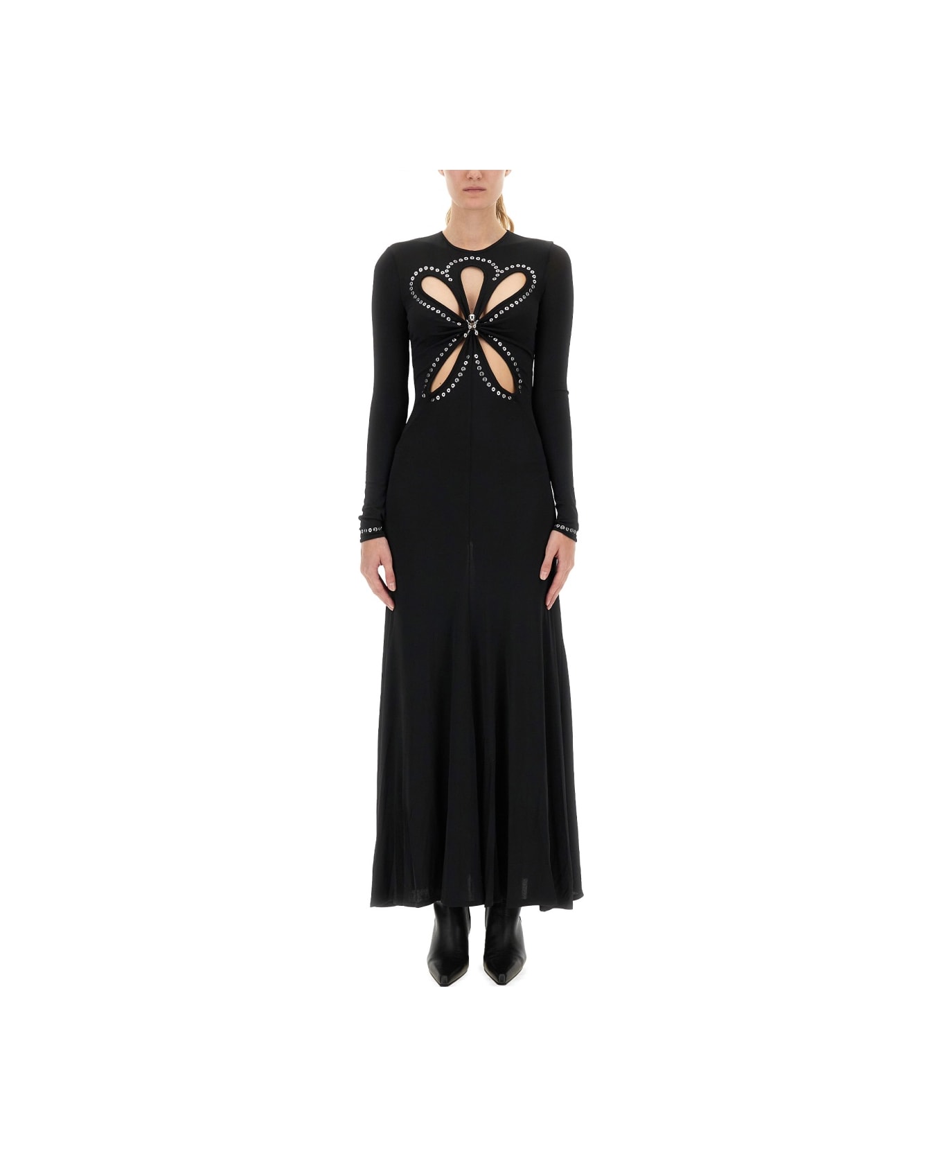 Paco Rabanne Second Skin Effect Long Dress - BLACK