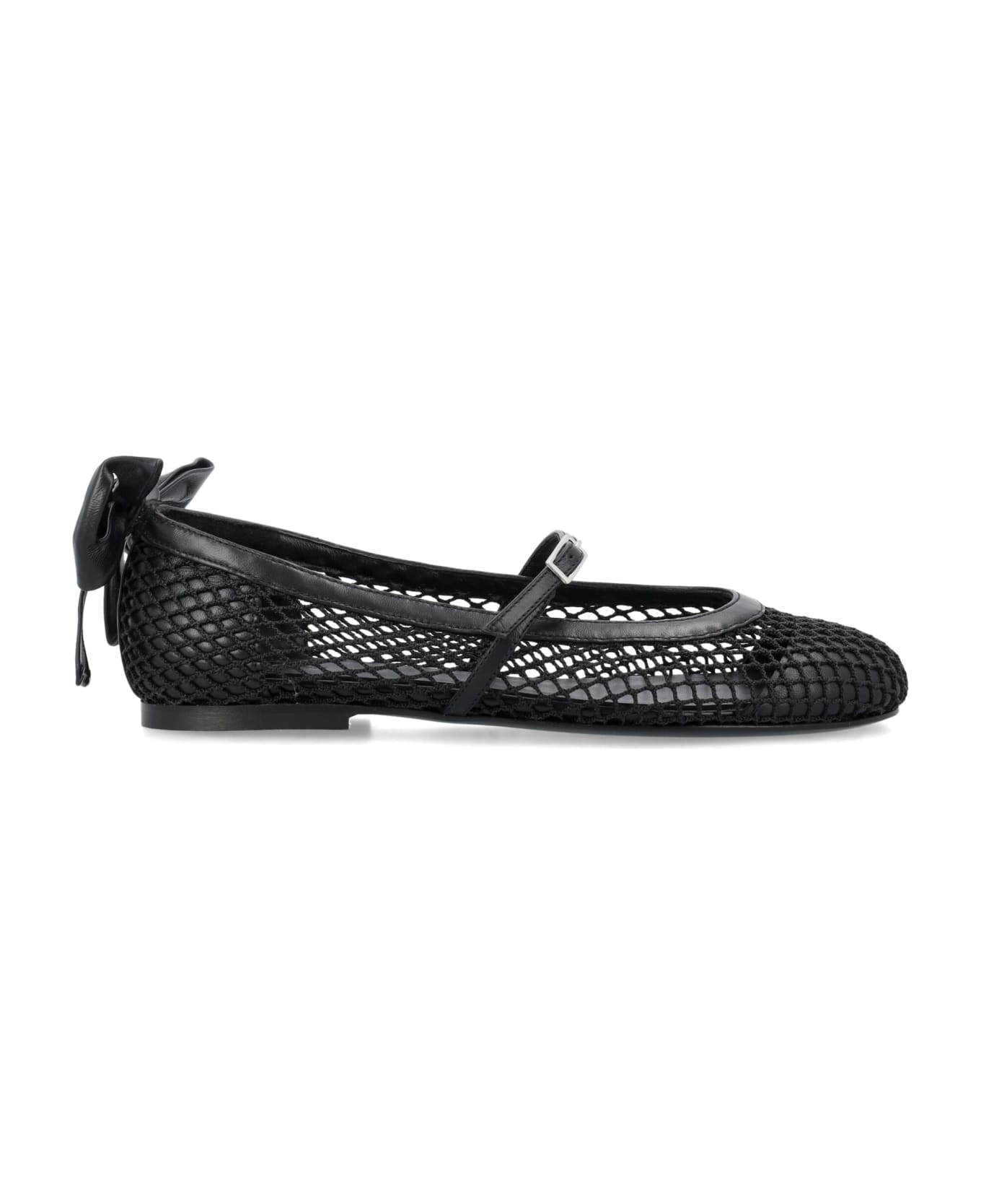 GIA BORGHINI Grete Mesh Flat Shoes - BLACK