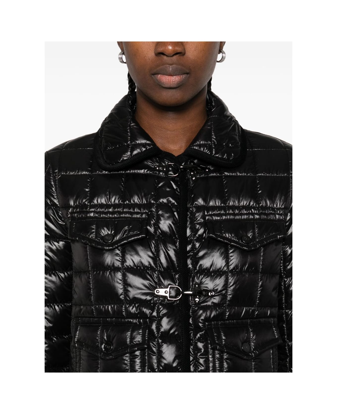 Fay 3 Ganci Short Padded Jacket - Black