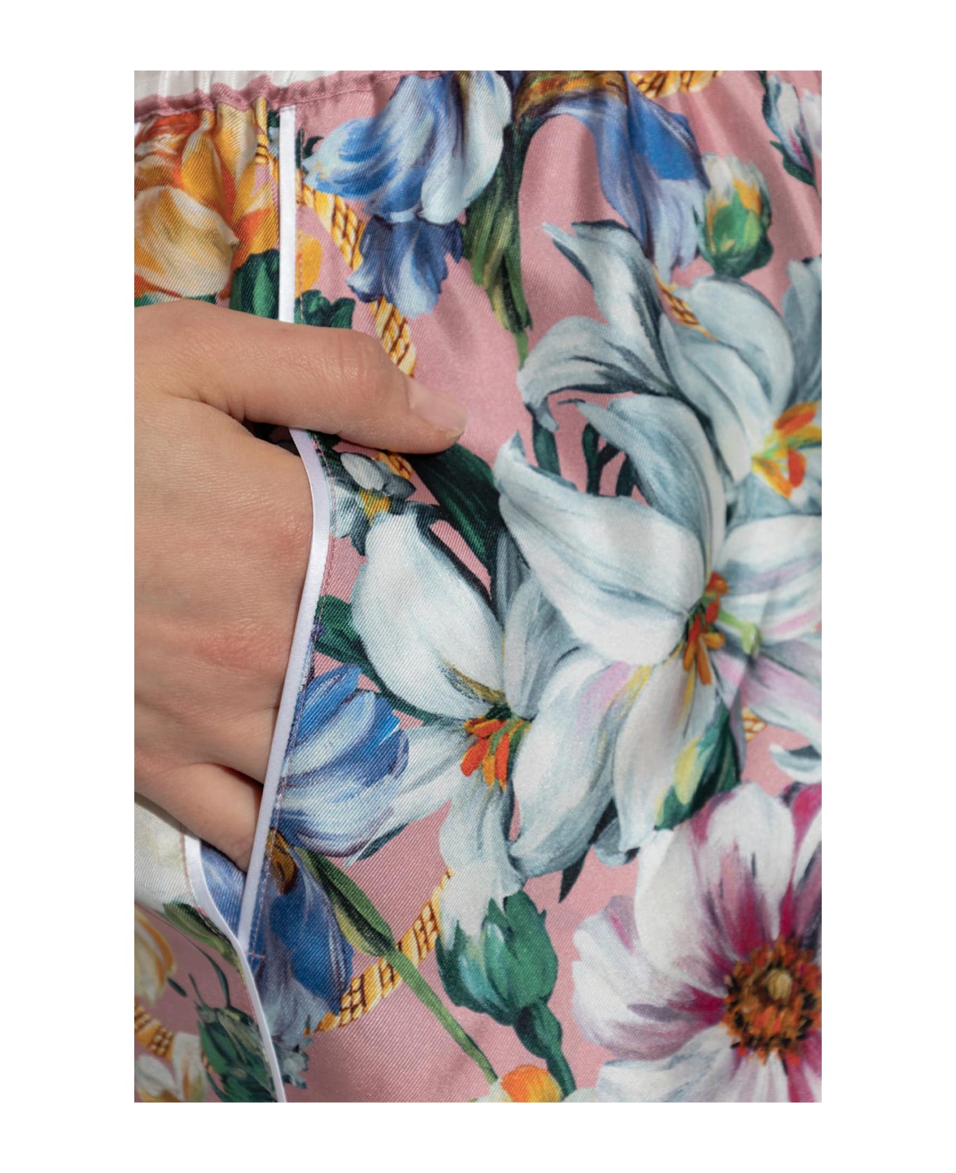 Dolce & Gabbana Silk Shorts - PINK