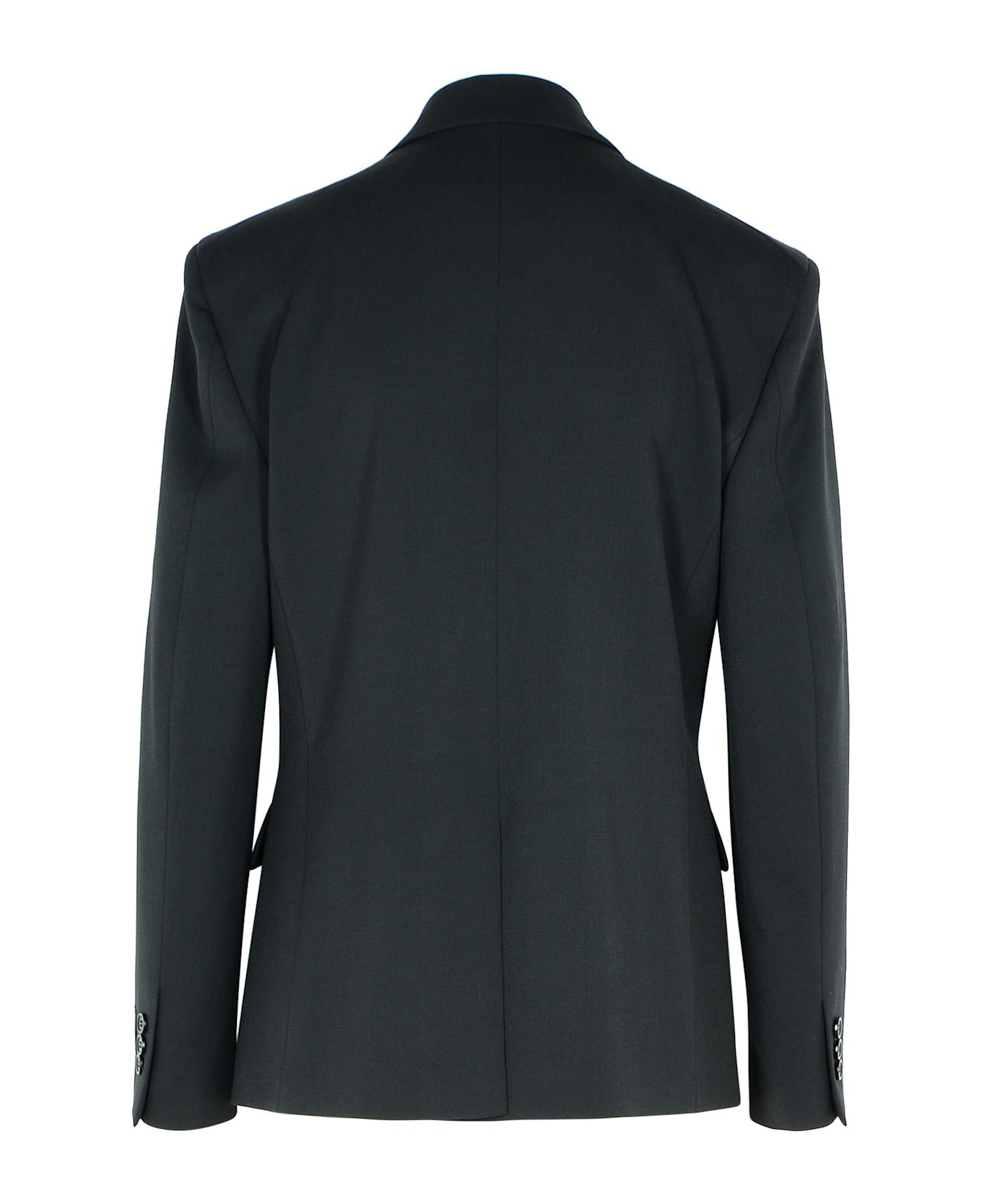 MSGM Black Polyester Blend Jacket - Black