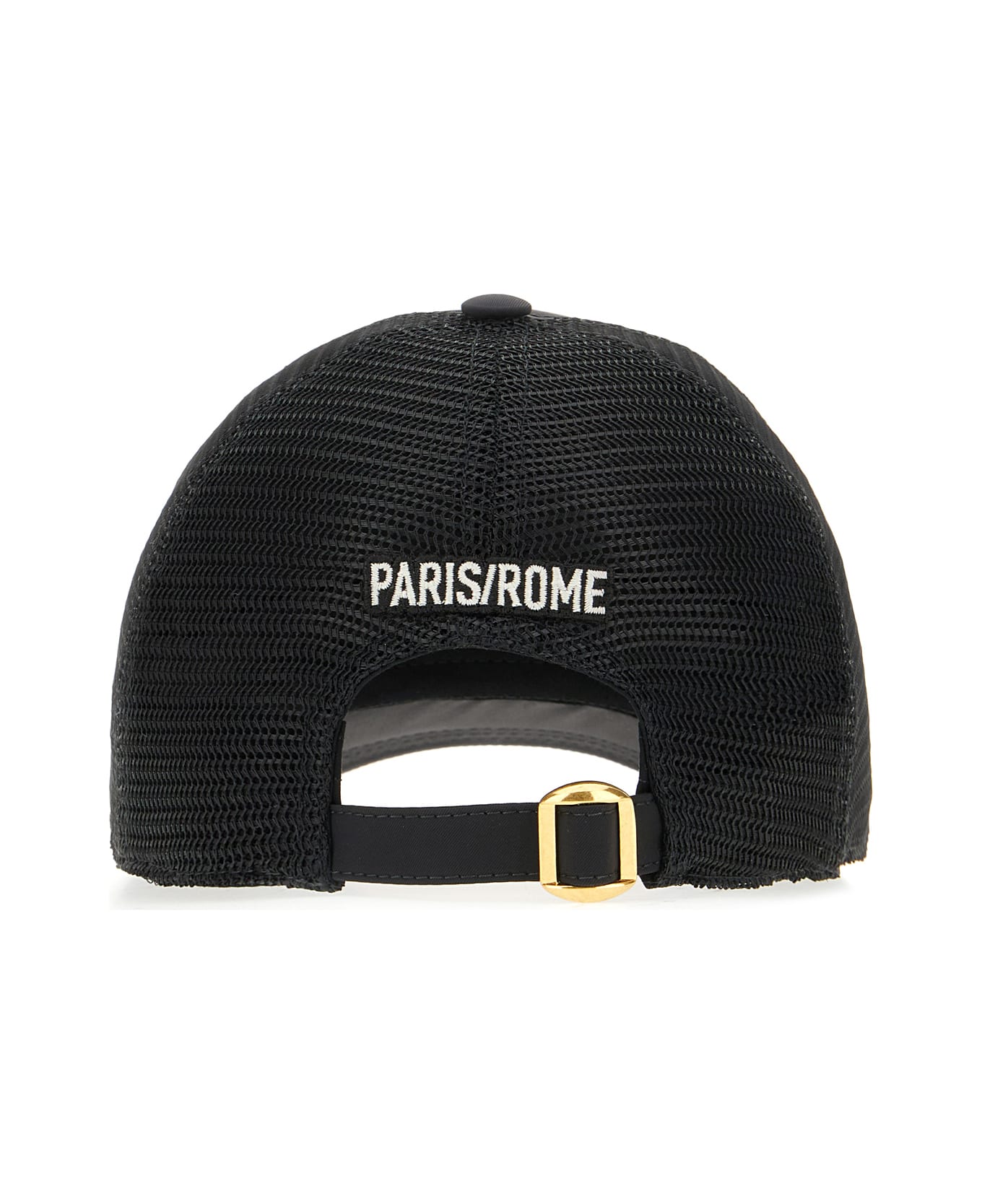 Valentino Garavani Black Polyester Baseball Cap - NERO AVORIO