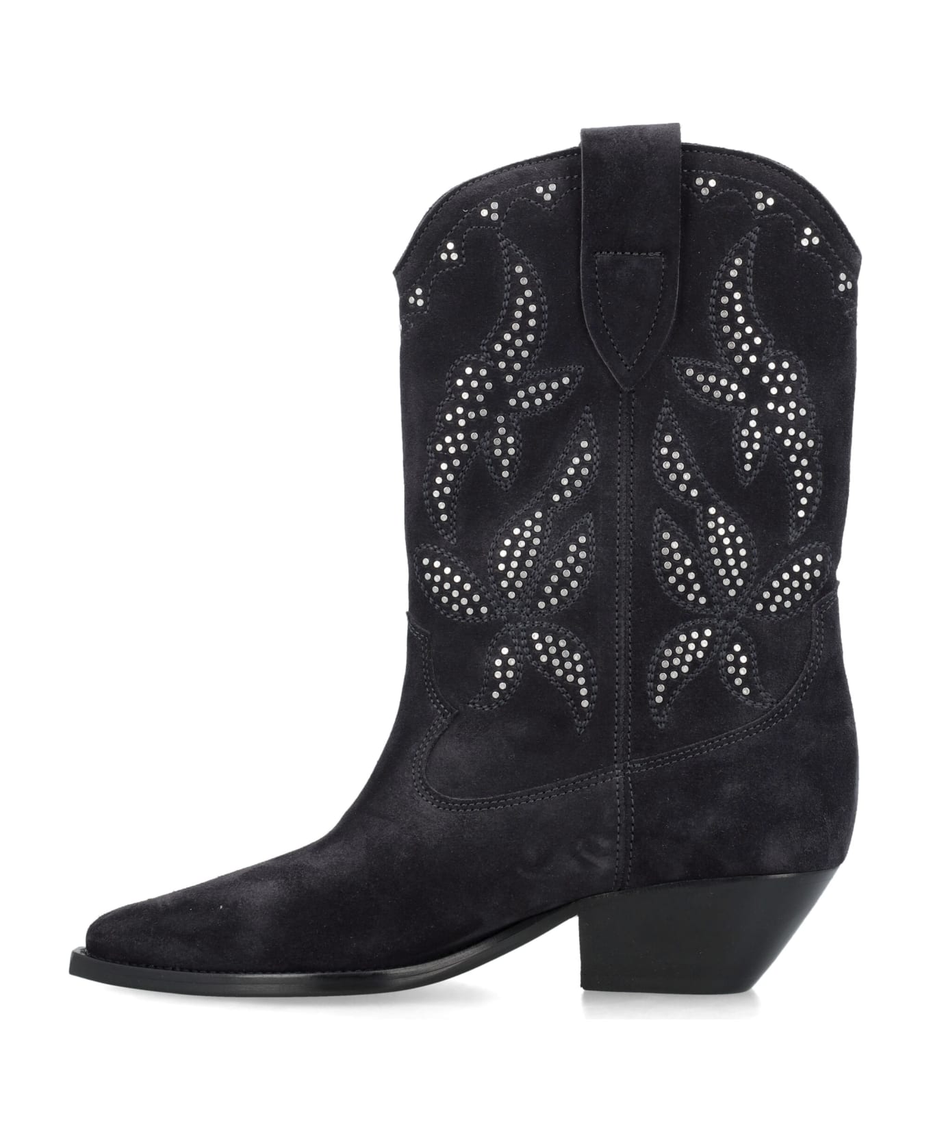 Isabel Marant Duerto Cowboy Boots - FADED BLACK SILVER