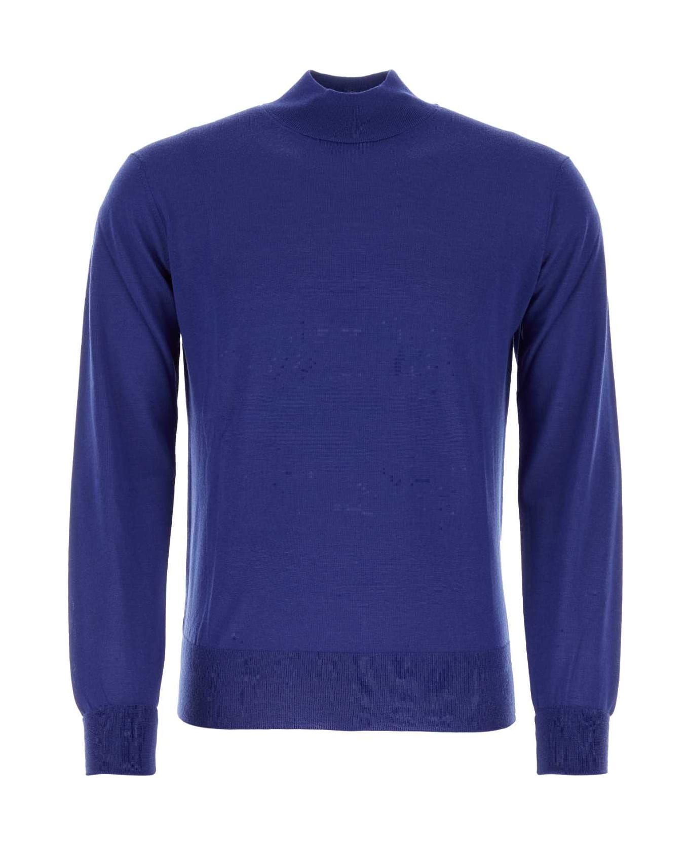 PT Torino Electric Blue Wool Sweater - 0345