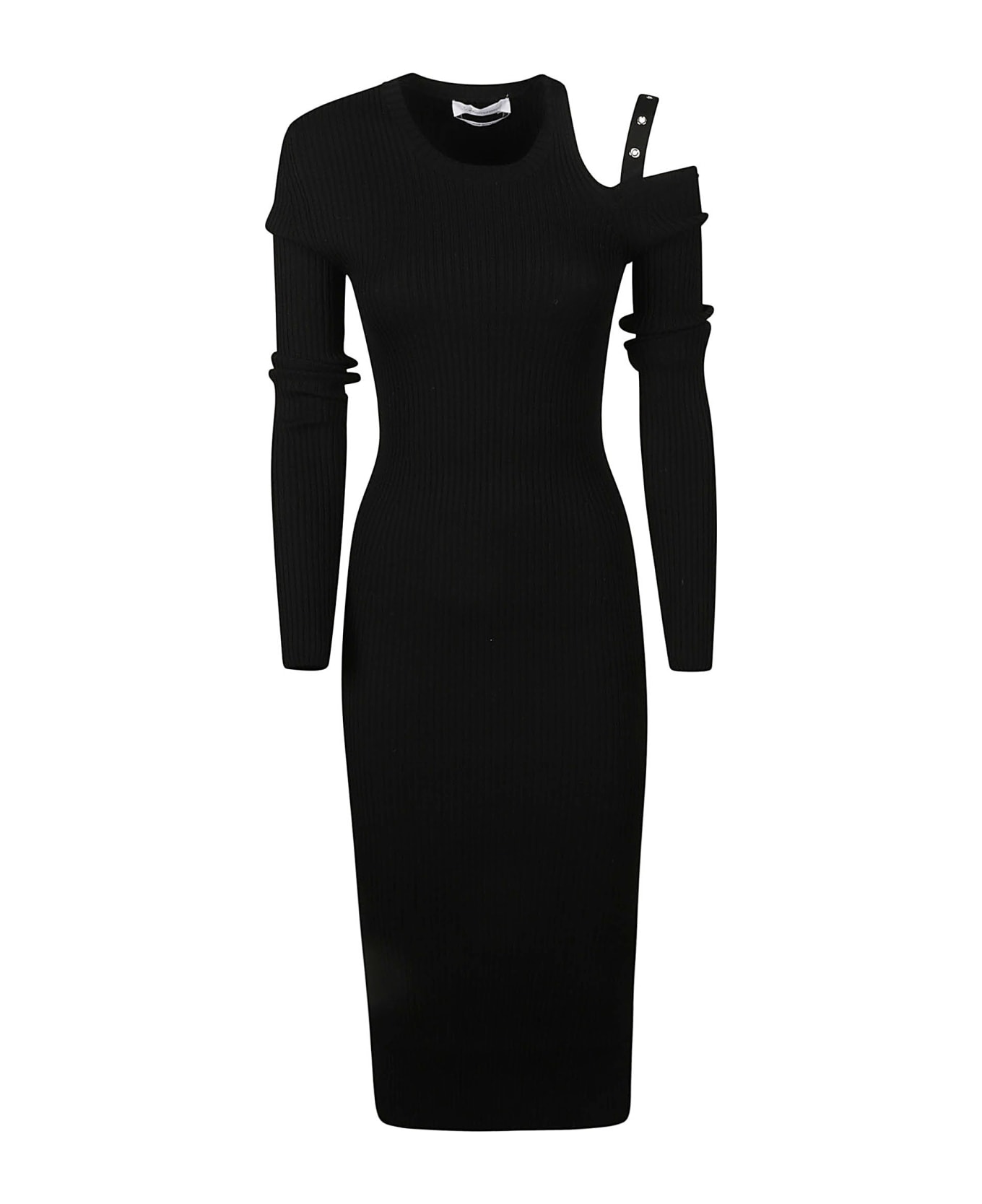 Blumarine One Shoulder Dress Blumarine - BLACK ワンピース＆ドレス