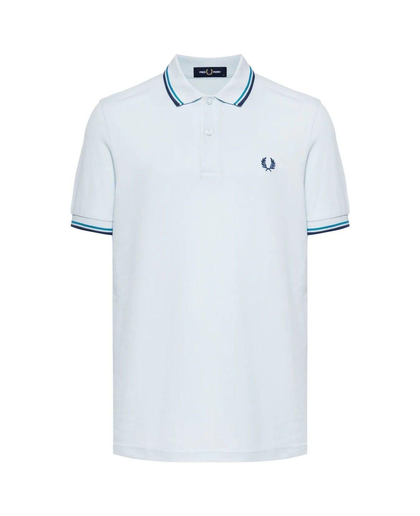 Fred Perry Fp Twin Tipped Shirt - Lice Cybl Mdngbl