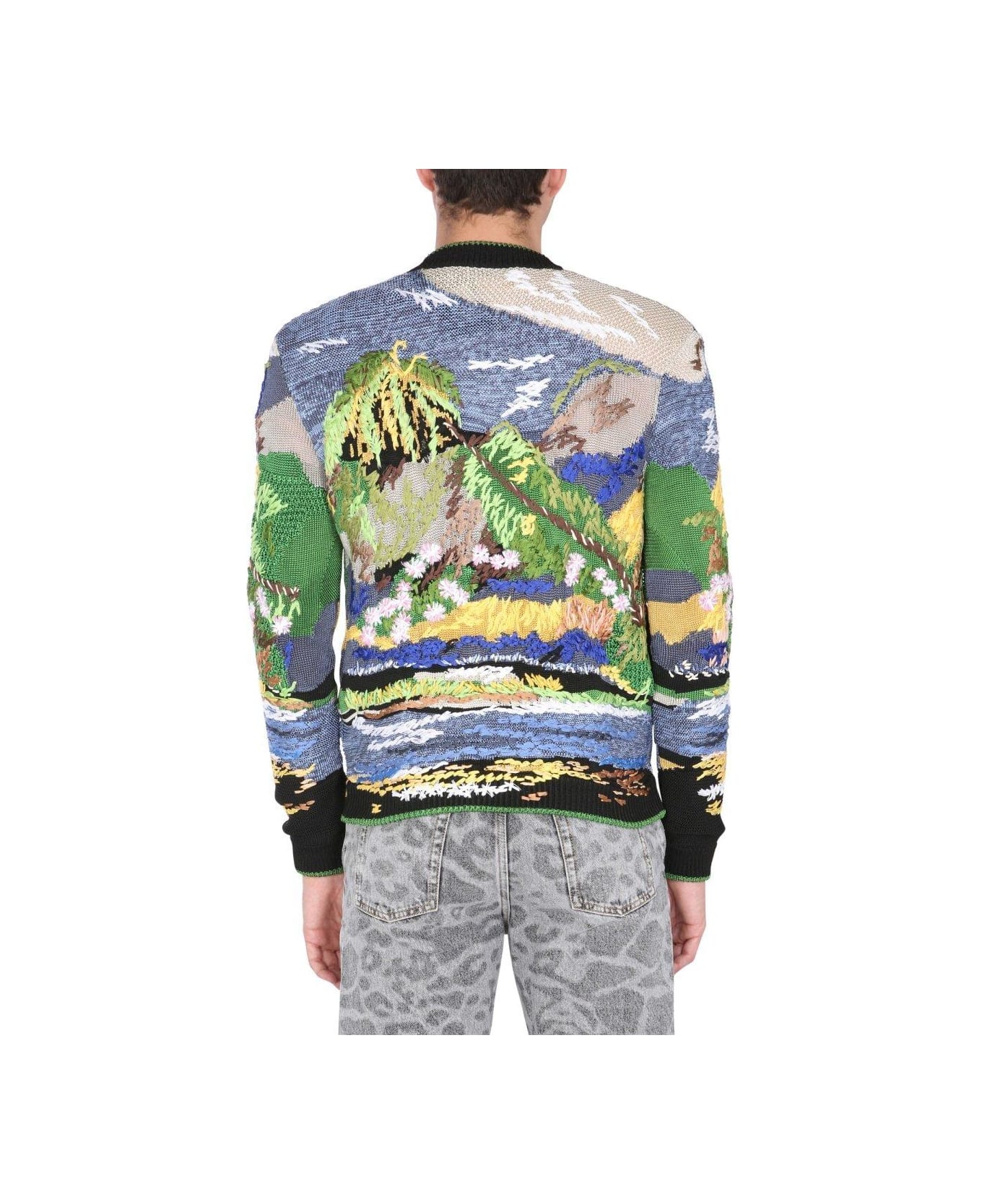 Saint Laurent Teddy Tropical Embroidered Jacquard Jacket - MULTICOLOUR ジャケット