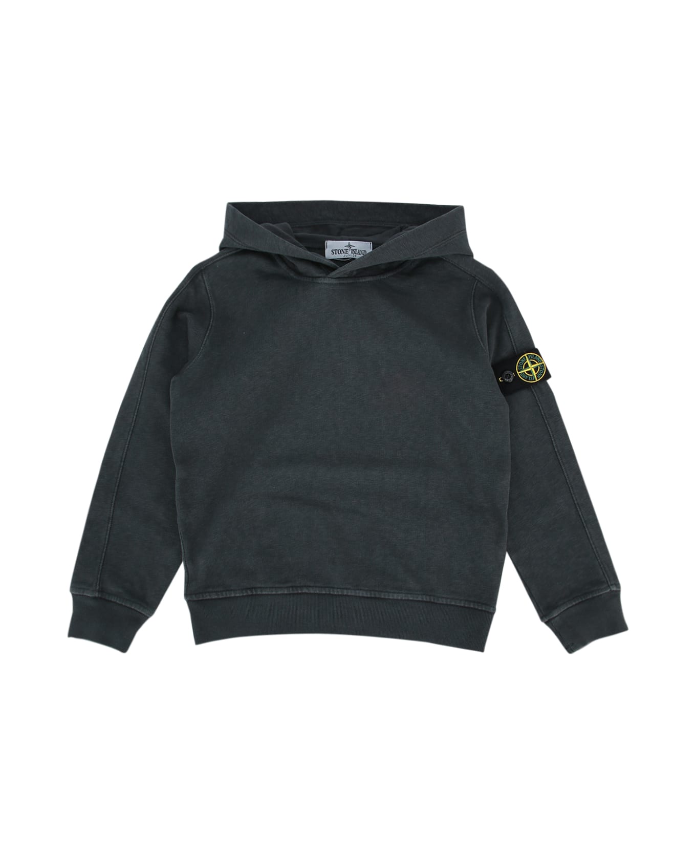 Stone Island Junior Hoodie Sweater - CHARCOAL