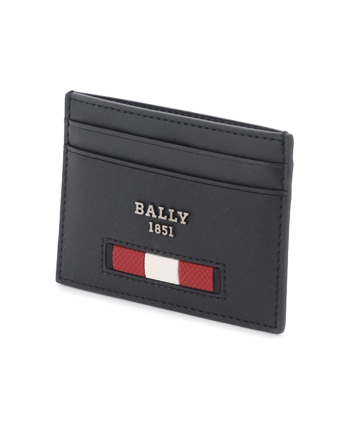 Bally Leather Bhar Cardholder - BLACK (Black) 財布