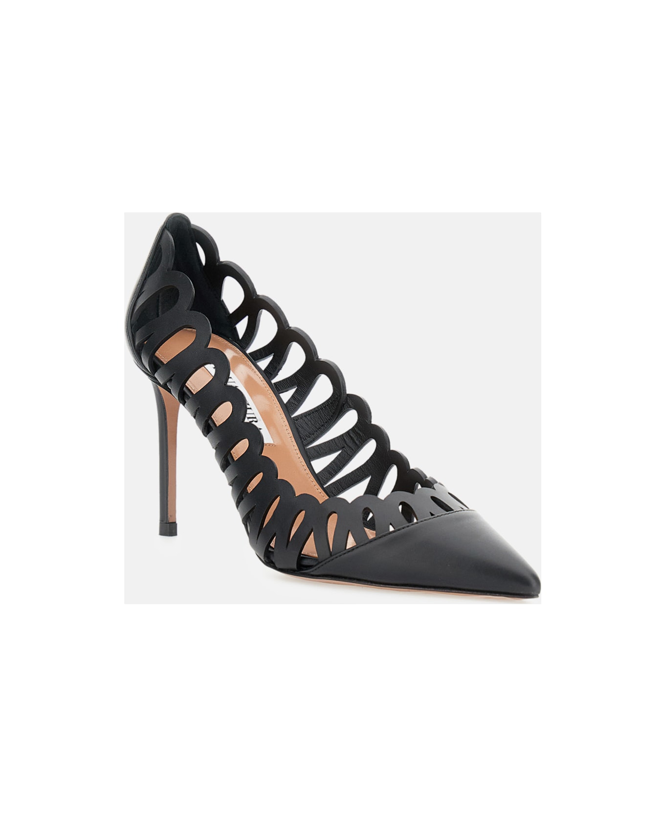 Aquazzura Peep Pump 85 - Black