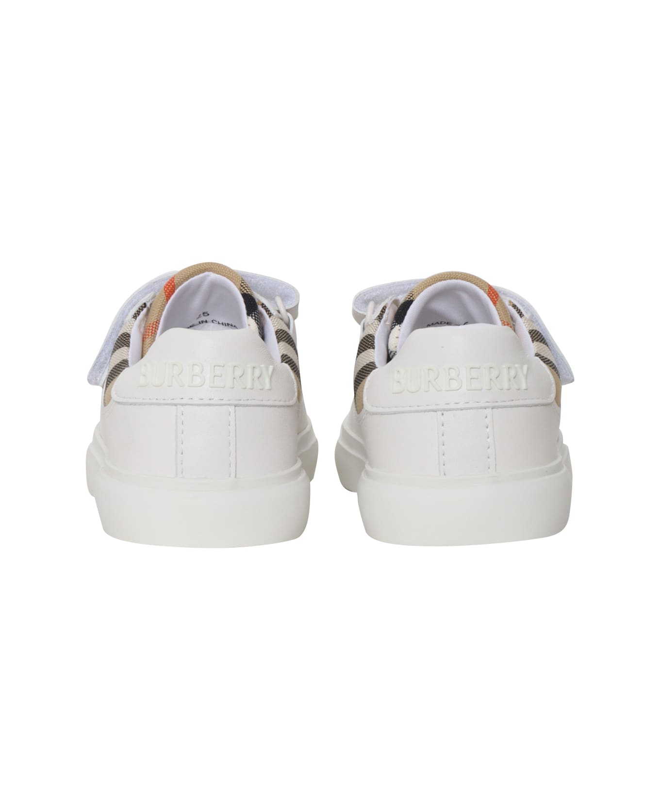 Burberry Inf Vulcansed Trainr - WHITE