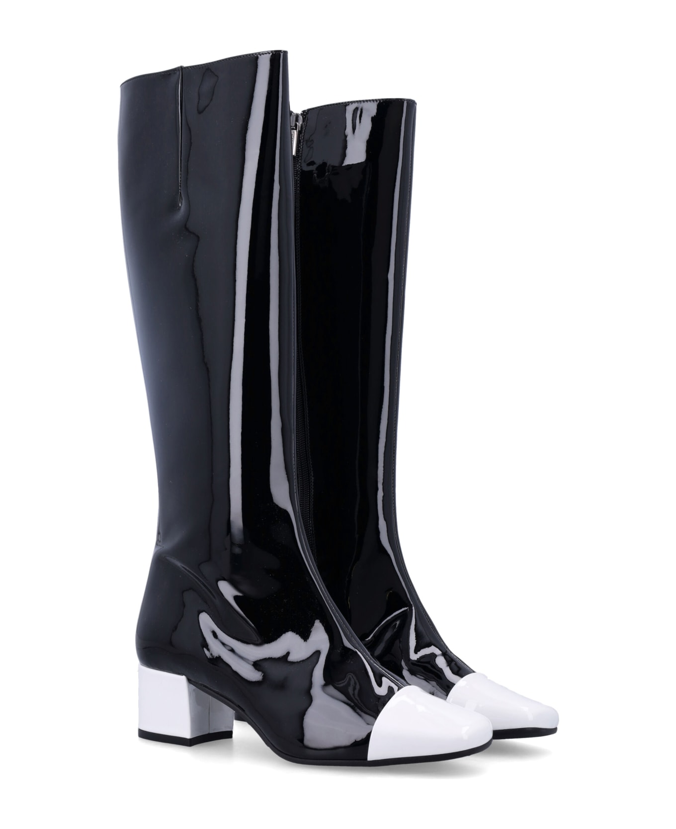 Carel Malaga Boots - BLACK WHITE