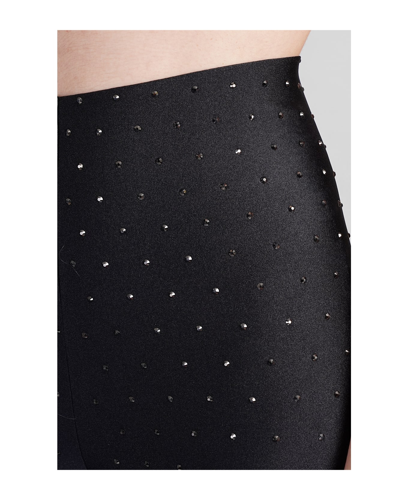 The Andamane Holly Crystal Leggings In Black Polyamide - black