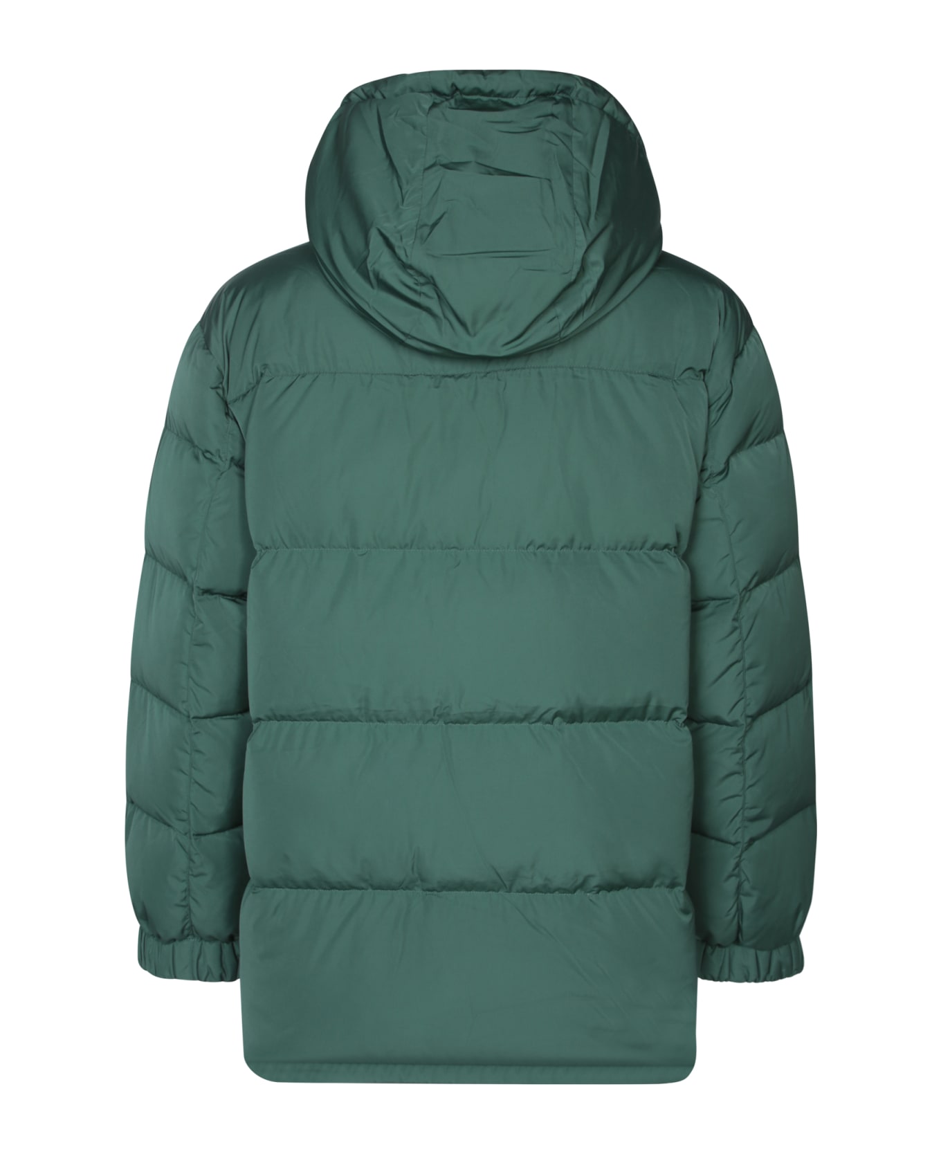 Maison Kitsuné Green Hooded Puffer Jacket - Green