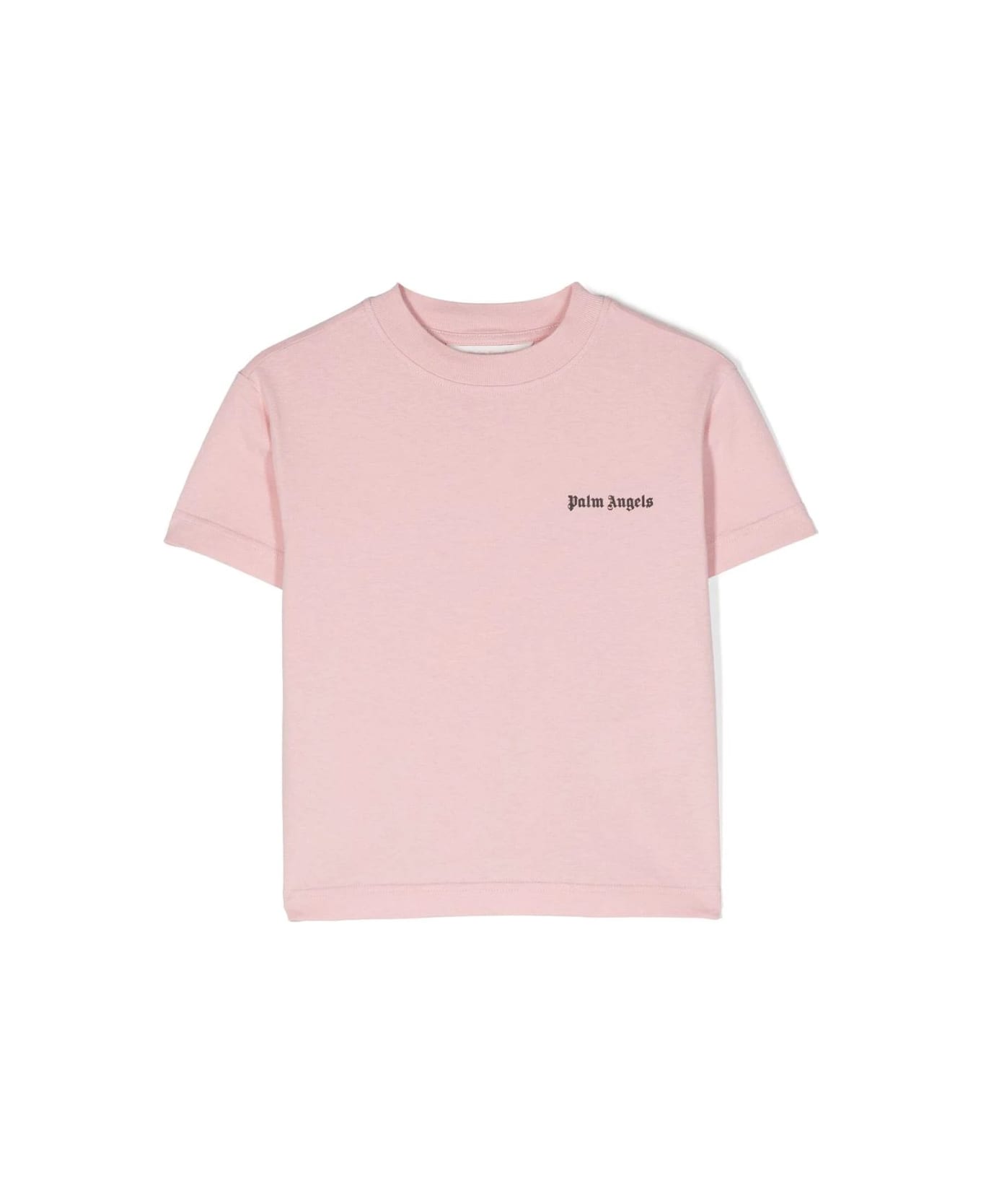 Palm Angels Pink T-shirt With Logo - Pink Tシャツ＆ポロシャツ