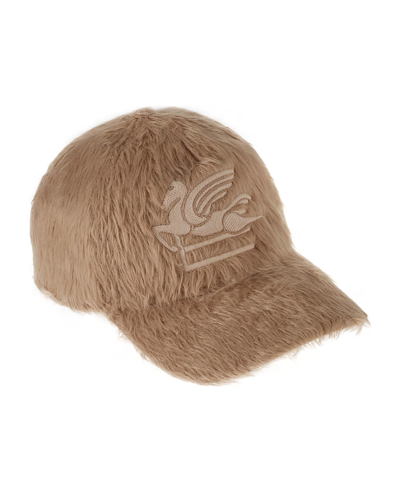 Etro Fur Coated Baseball Cap - Beige