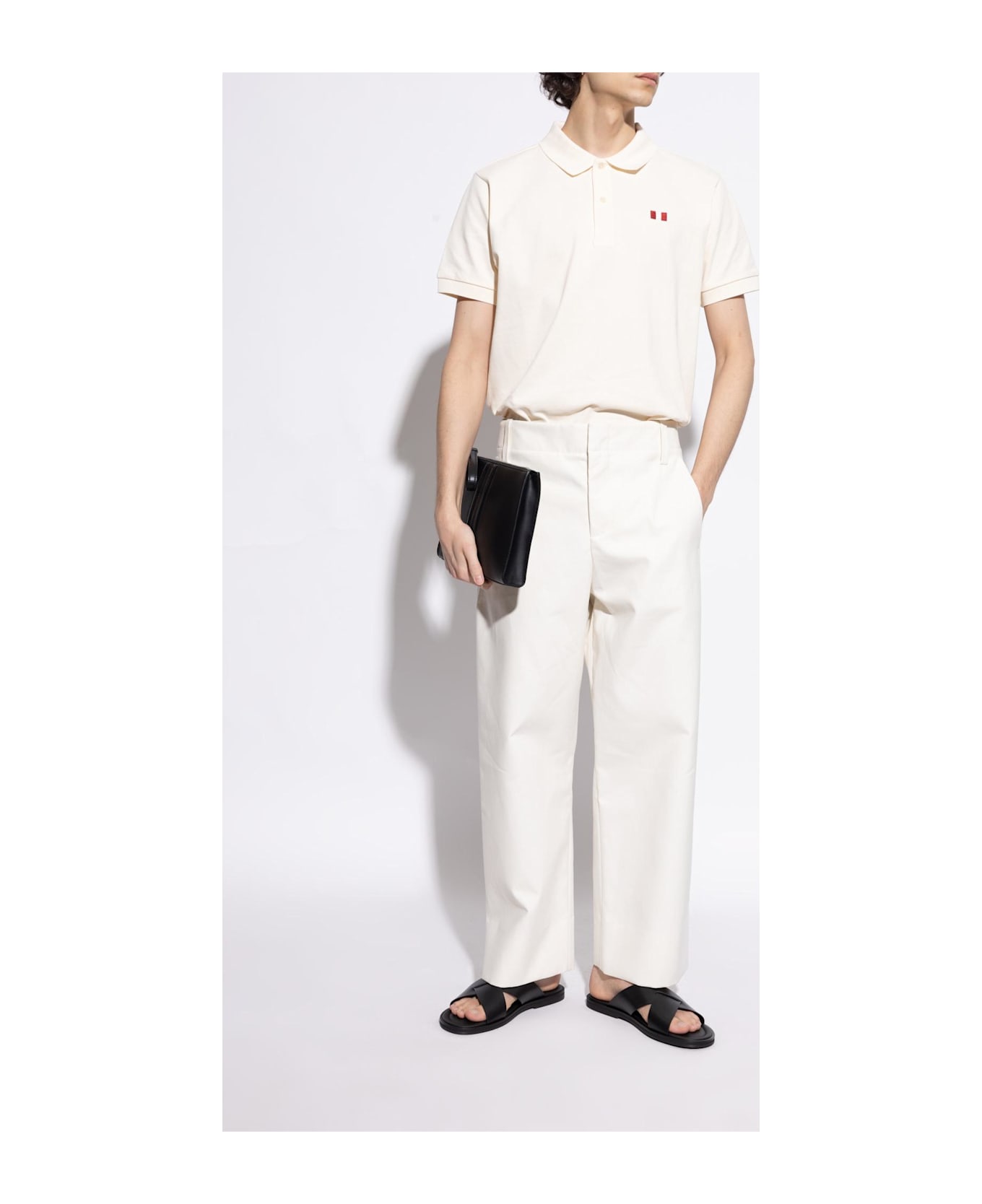 Bally Leather Slides Glorany - Black