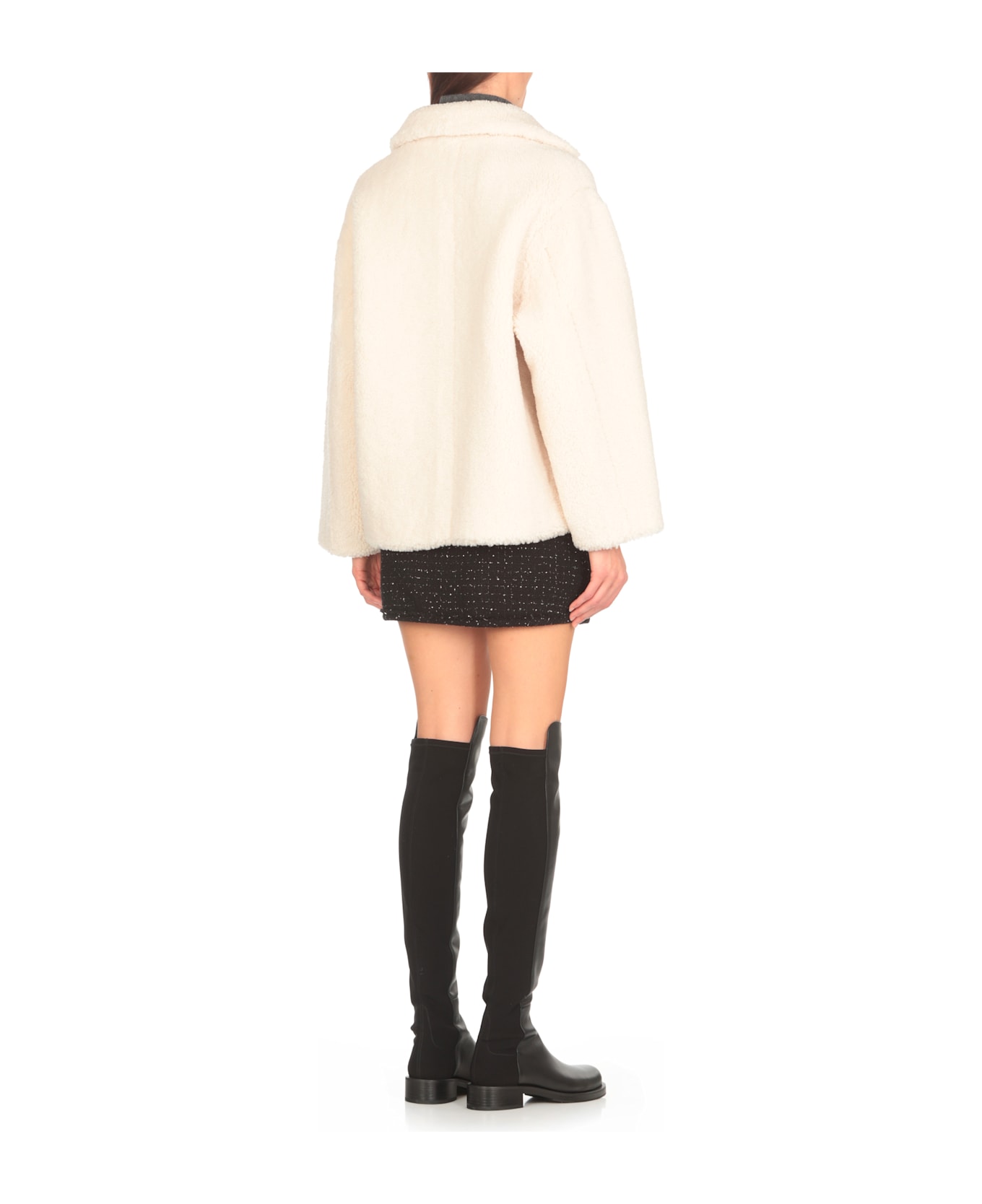 Betta Corradi Faux Fur Coat - Ivory