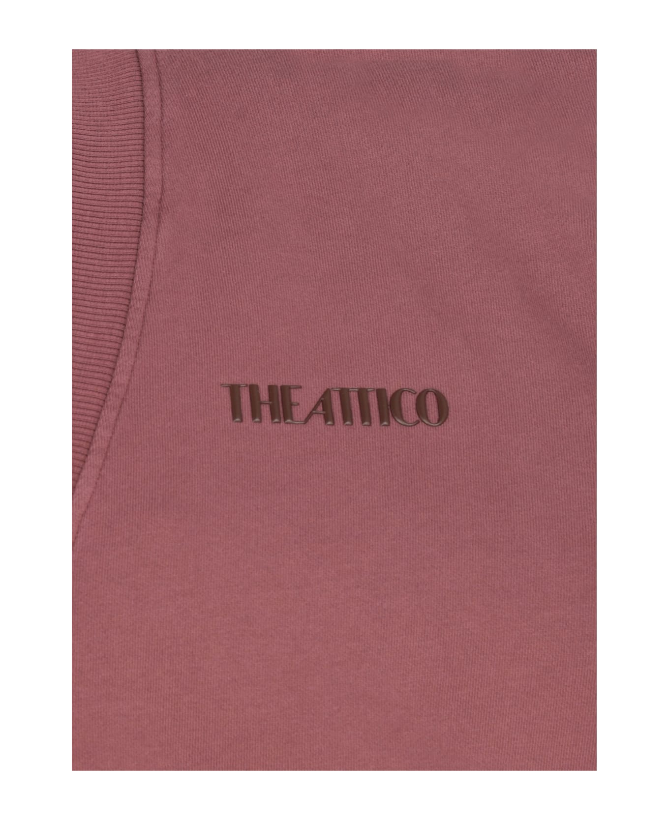 The Attico Sweatshirt With Logo - Bordeaux