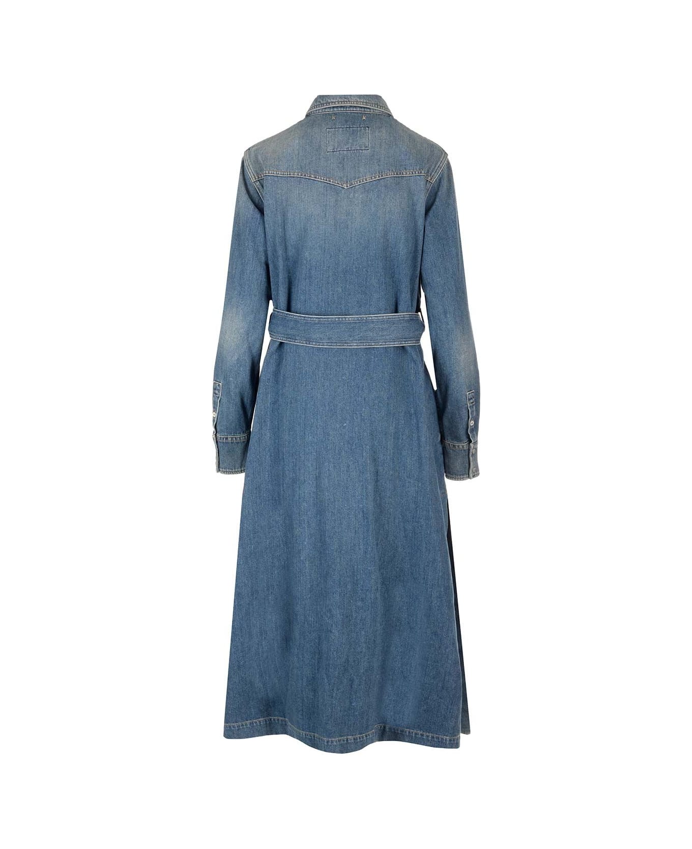 Golden Goose Denim Shirtdress - blue