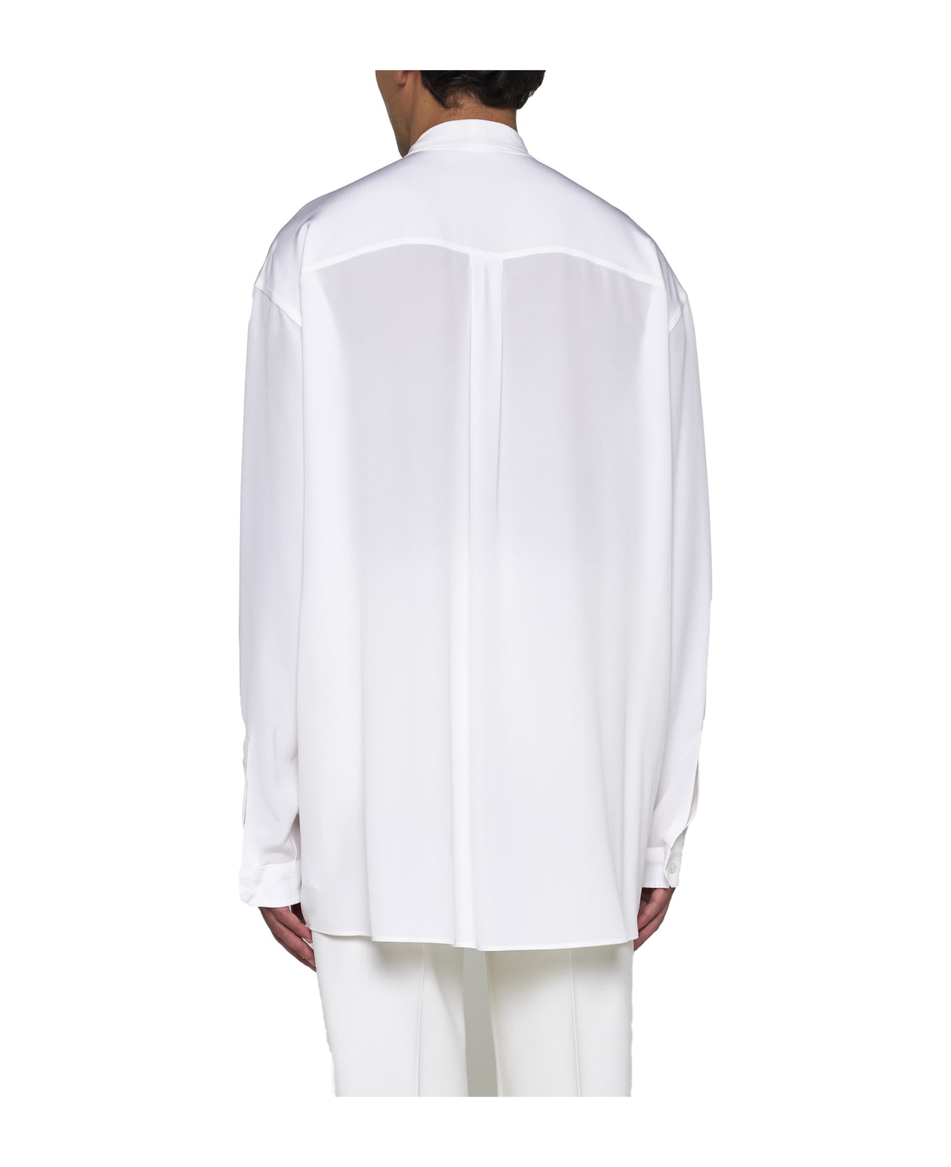 Dolce & Gabbana Scarf Detailed Shirt - Bianco otticco