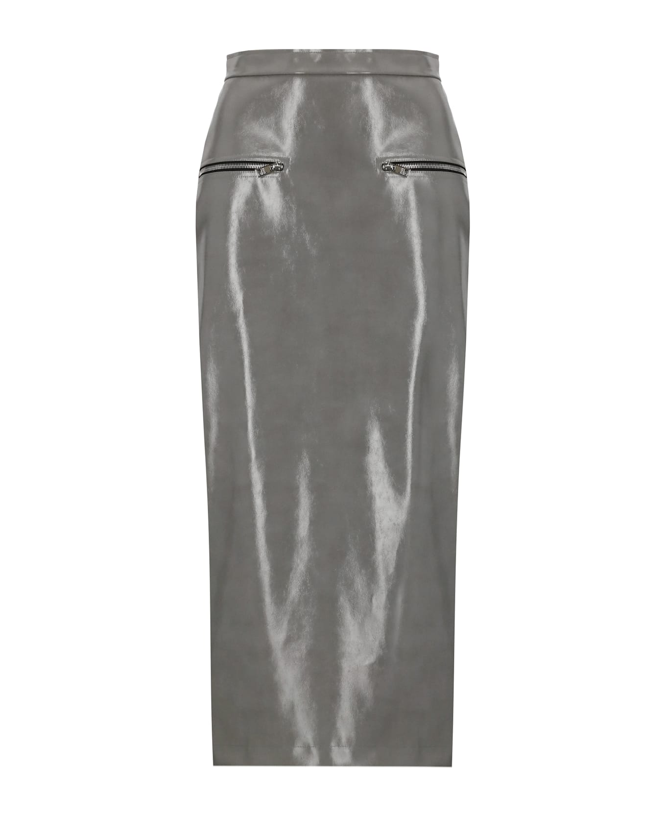 MSGM Skirt With Zip - Grey