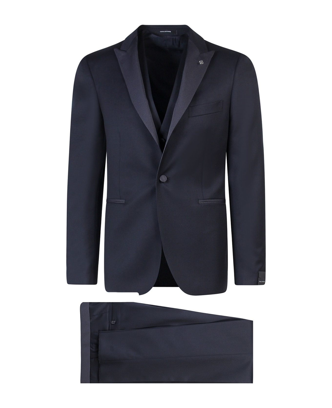 Tagliatore Single Buttoned Plain Suit - Blue