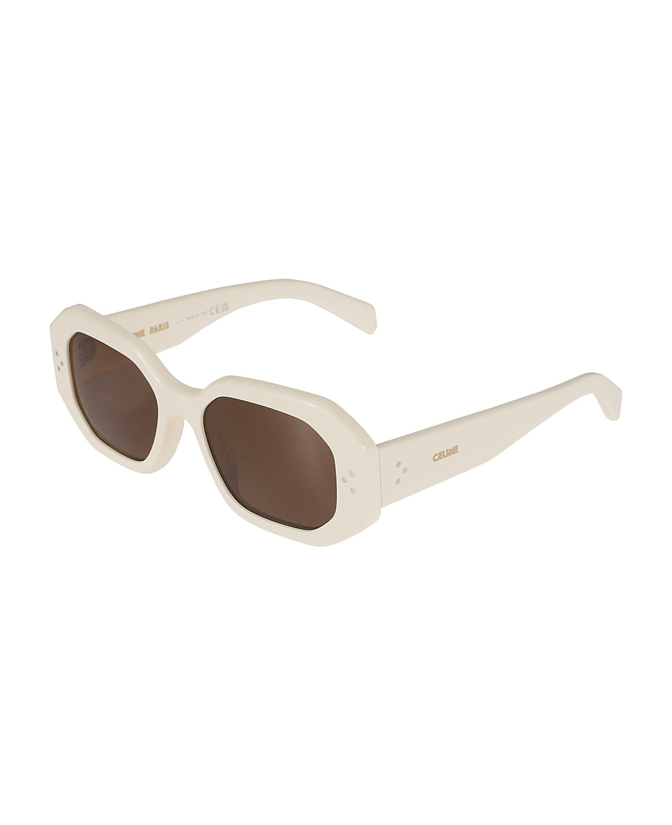 Celine Logo Sided Geometric Lens Sunglasses - 25e