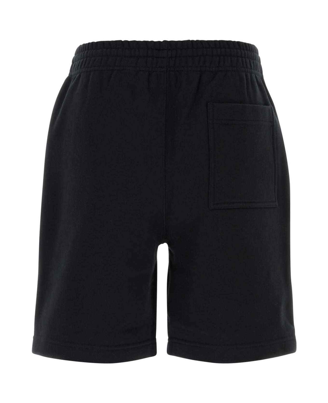 Burberry Black Cotton Bermuda Shorts - BLACK