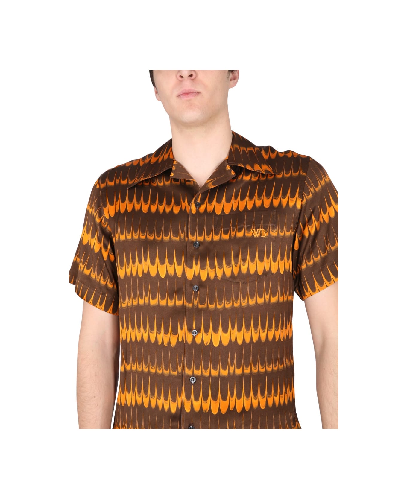 Wales Bonner Rhythm Shirt - BROWN