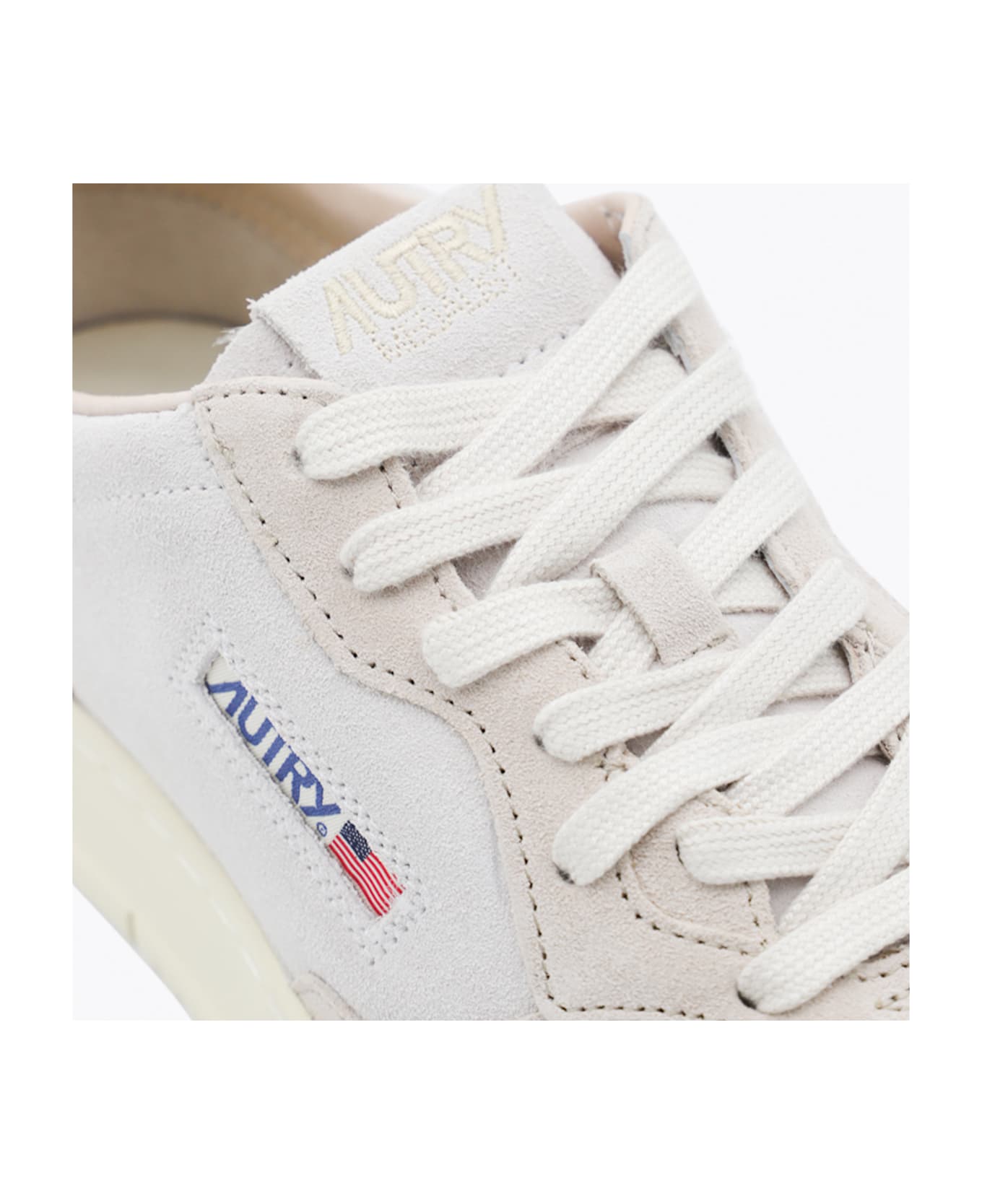 Autry Beige And Brown Leather Medalist Sneakers - BEIGE/CIGAR