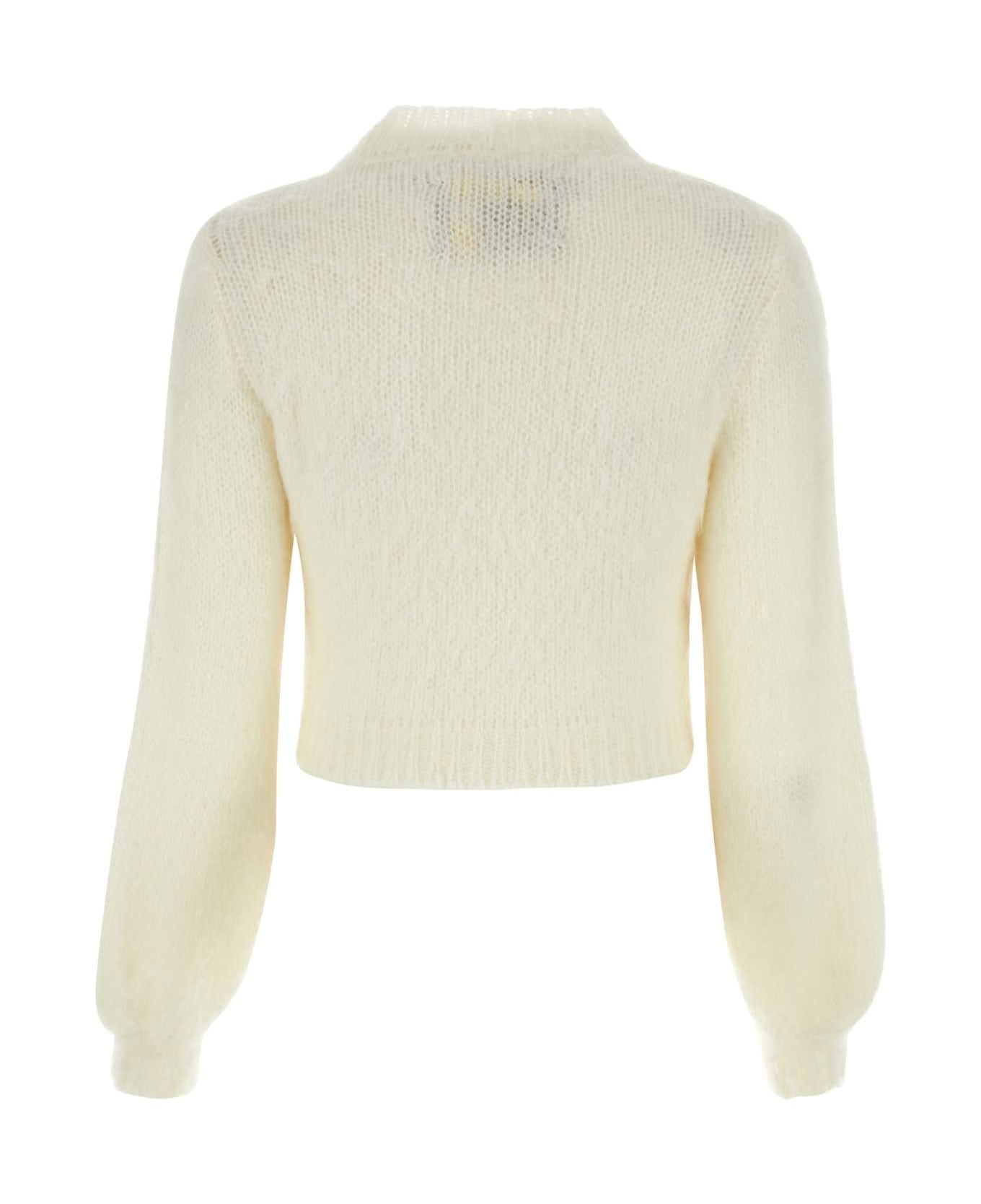 Marni Ivory Acetate Blend Sweater - 00W01