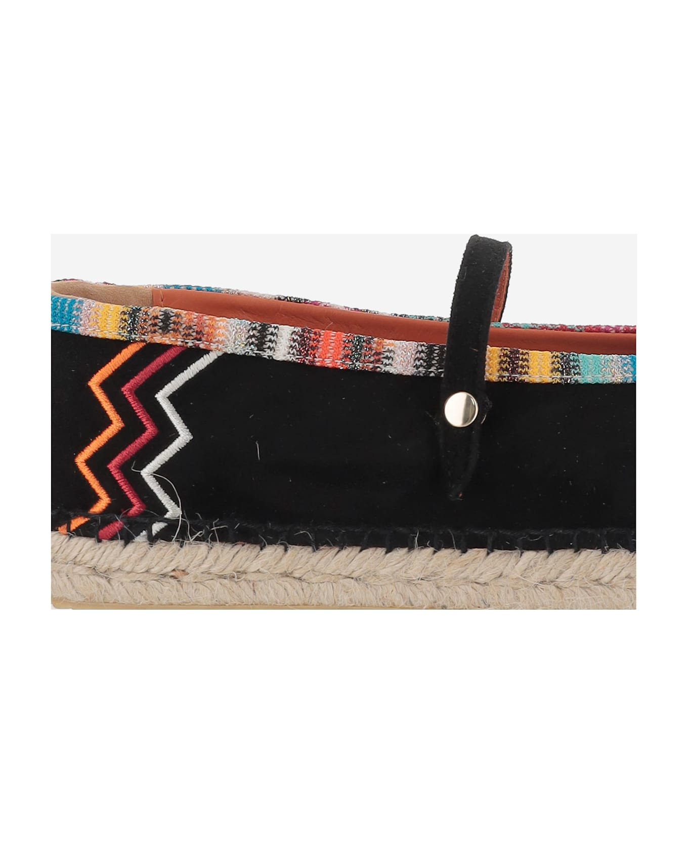 Missoni Viscose-blend Espadrilles With Zigzag Pattern - Black