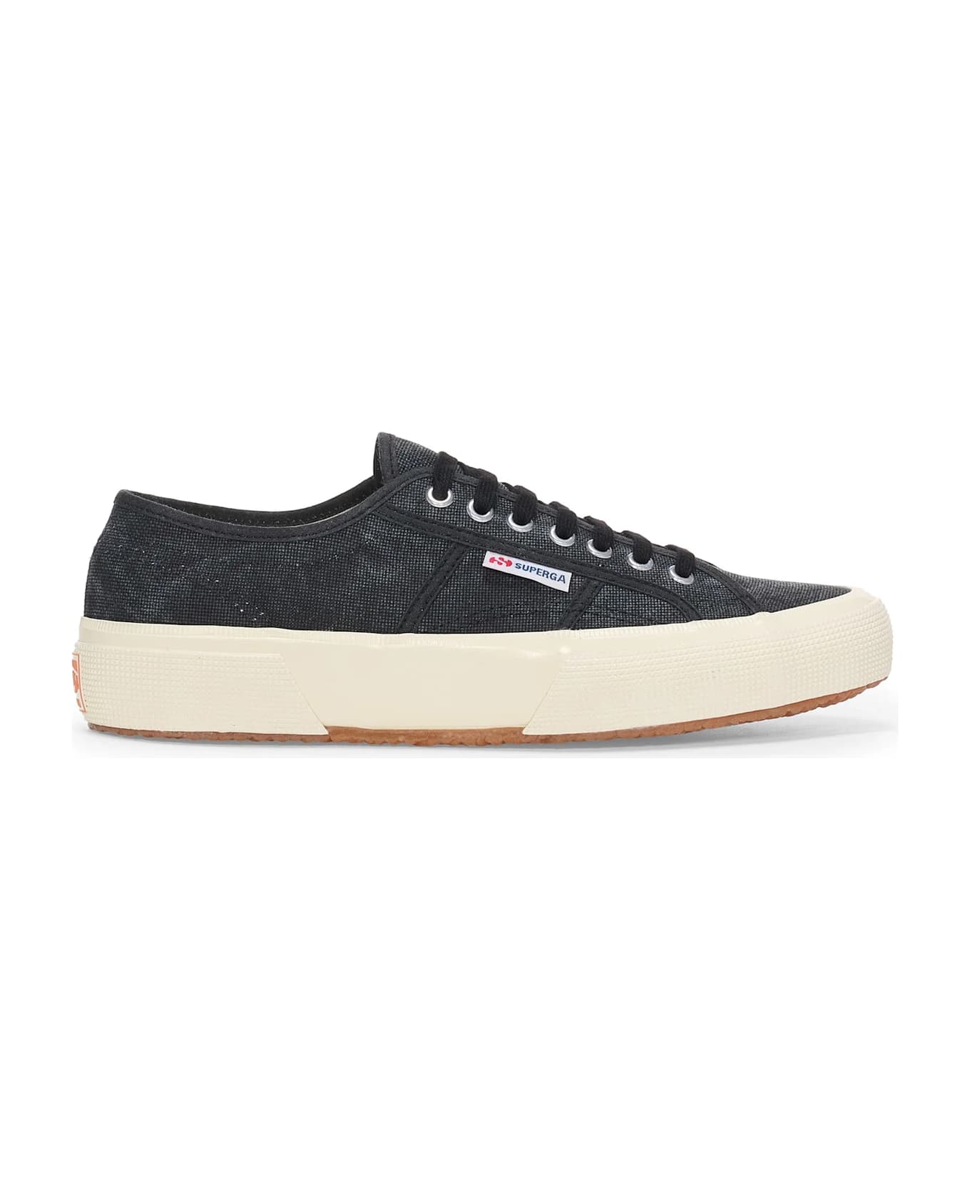 Superga 2750 Og Washed Cotton - Axp Black Washed Off Whi
