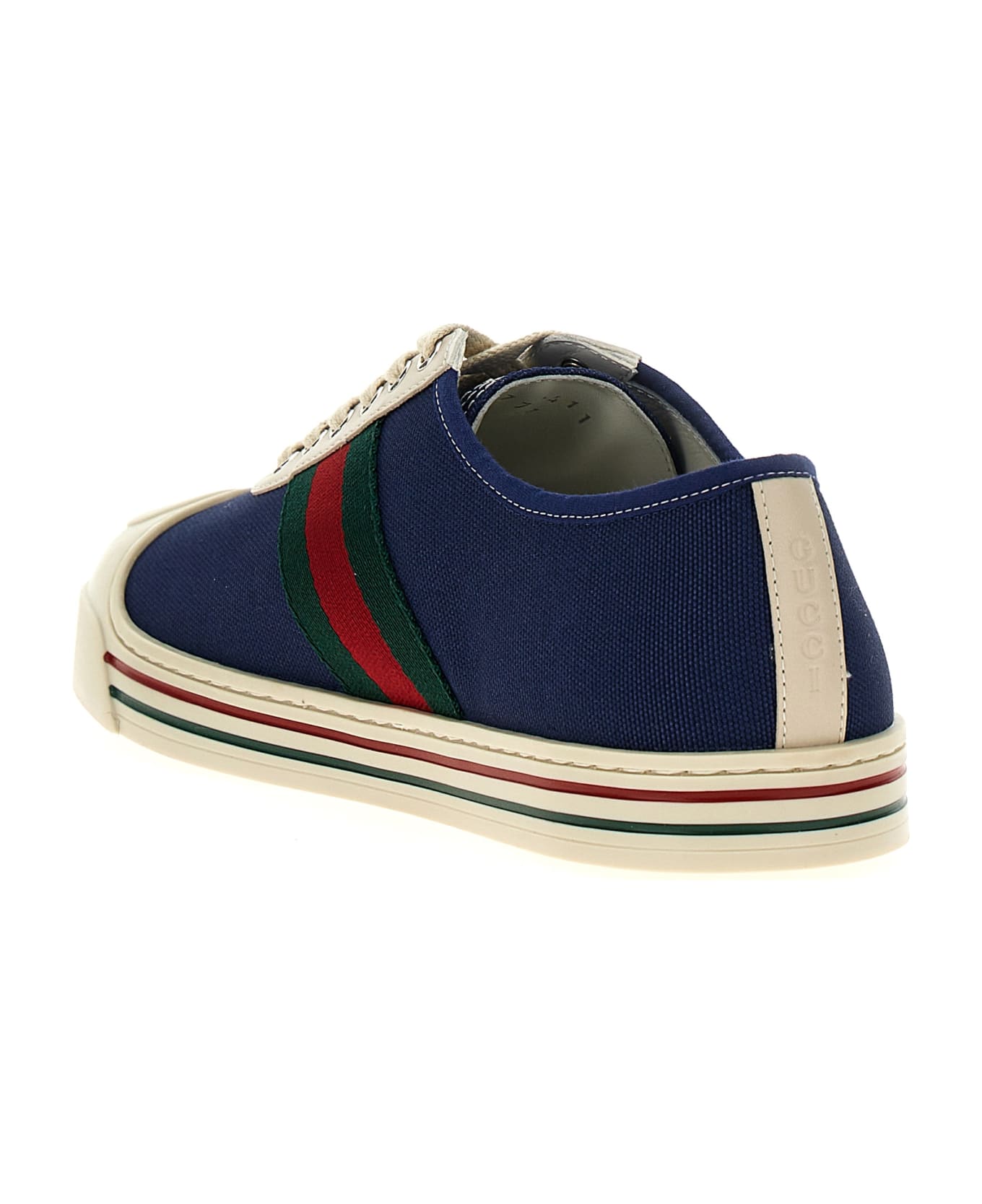 Gucci Logo Canvas Sneakers - Blue