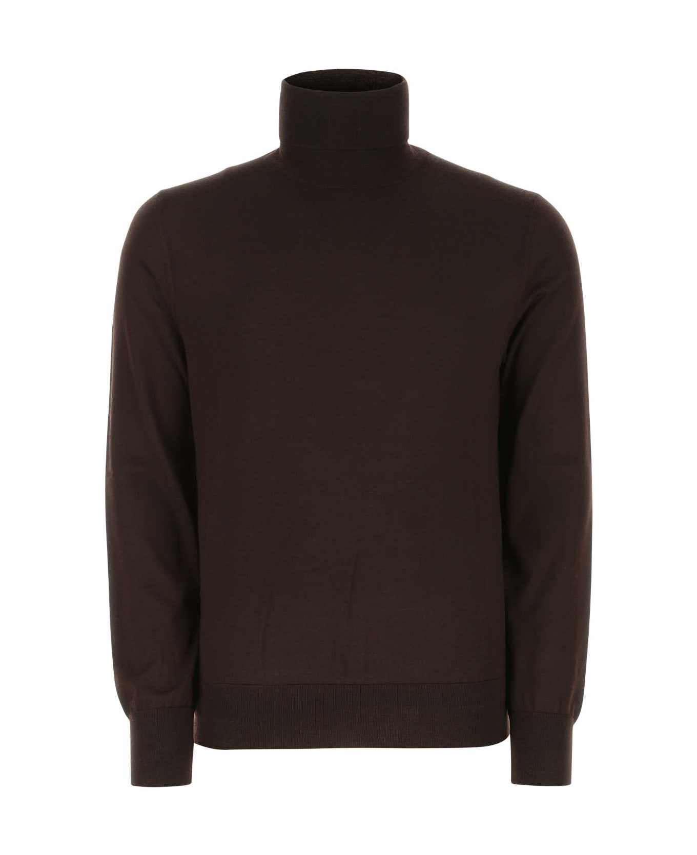 Dolce & Gabbana Dark Brown Cashmere Blend Sweater - M0682