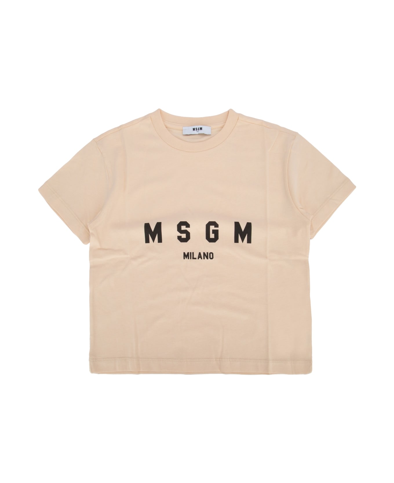 MSGM Jersey T-shirt Unisex - VANILLA/VANIGLIA