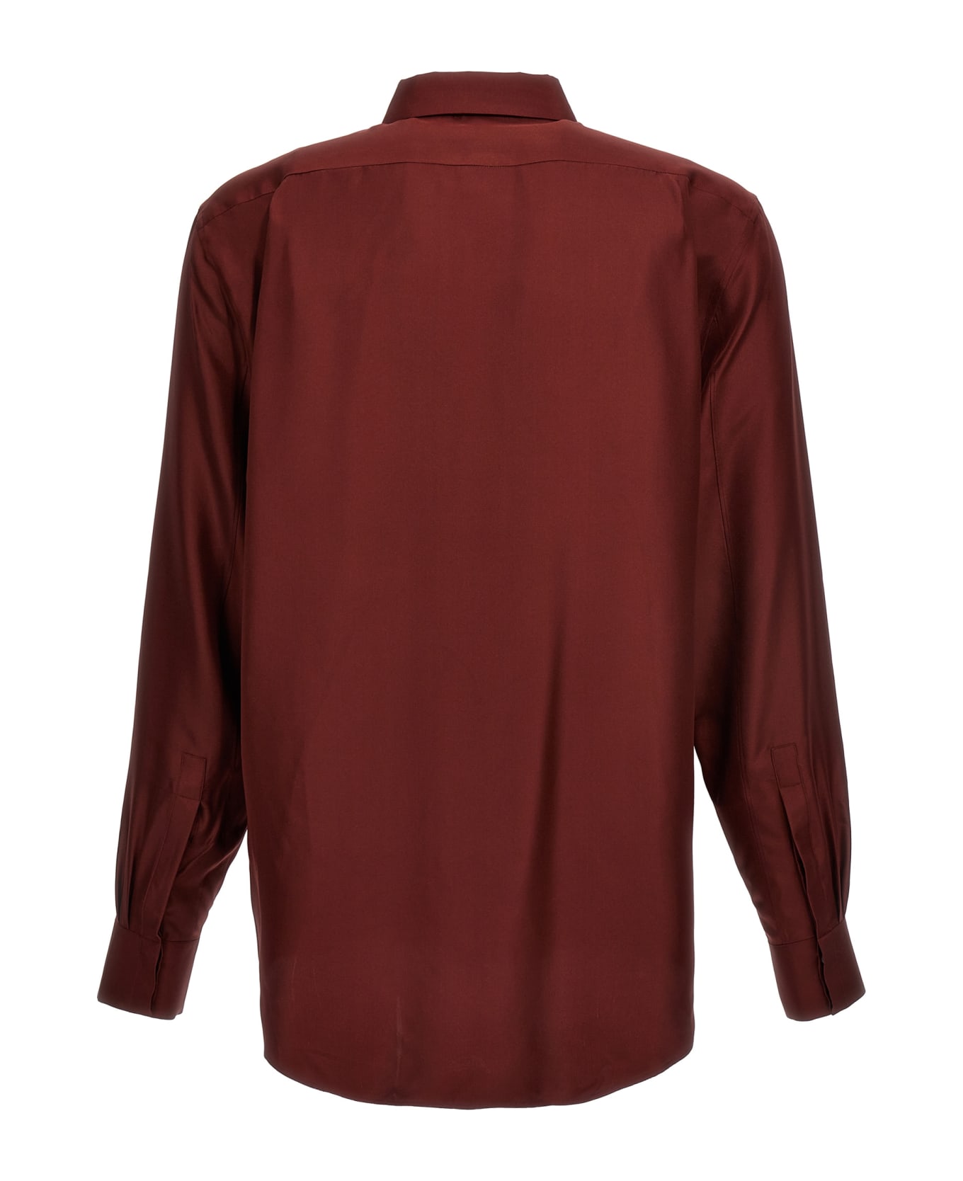 Alexander McQueen Silk Shirt - Bordeaux シャツ