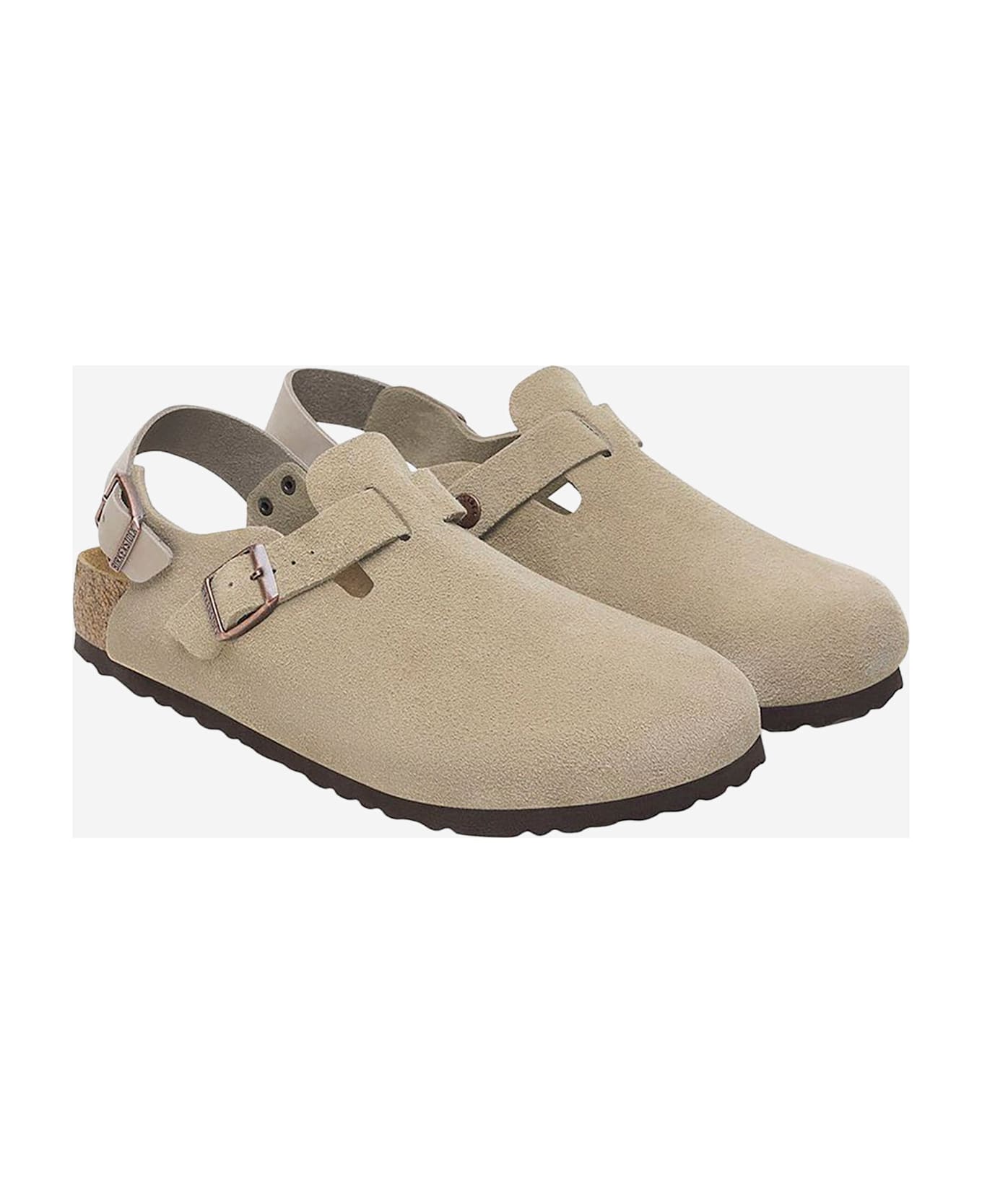 Birkenstock Tokio In Suede - Beige