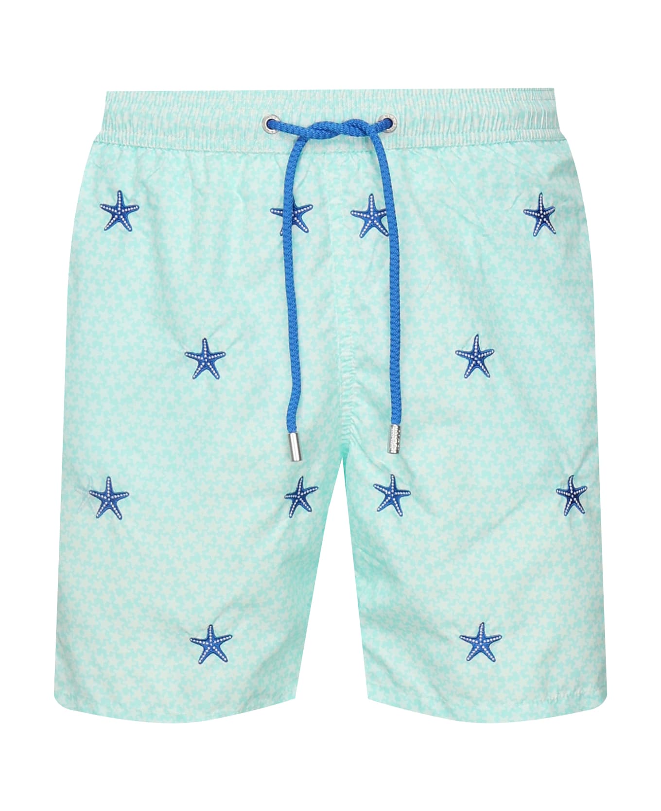 MC2 Saint Barth Printed Swimsuit - Mint green/Blue