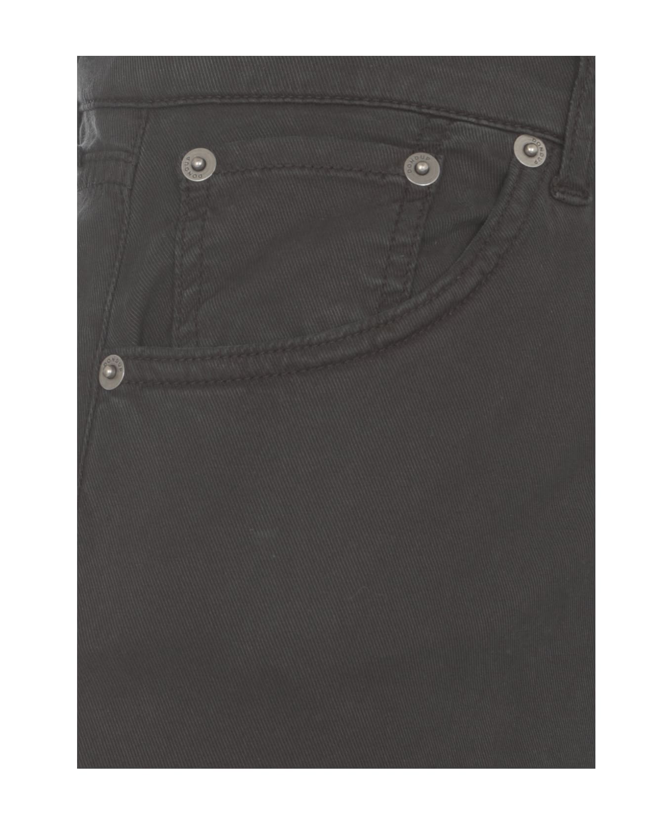 Dondup Cotton Blend Trousers - Black