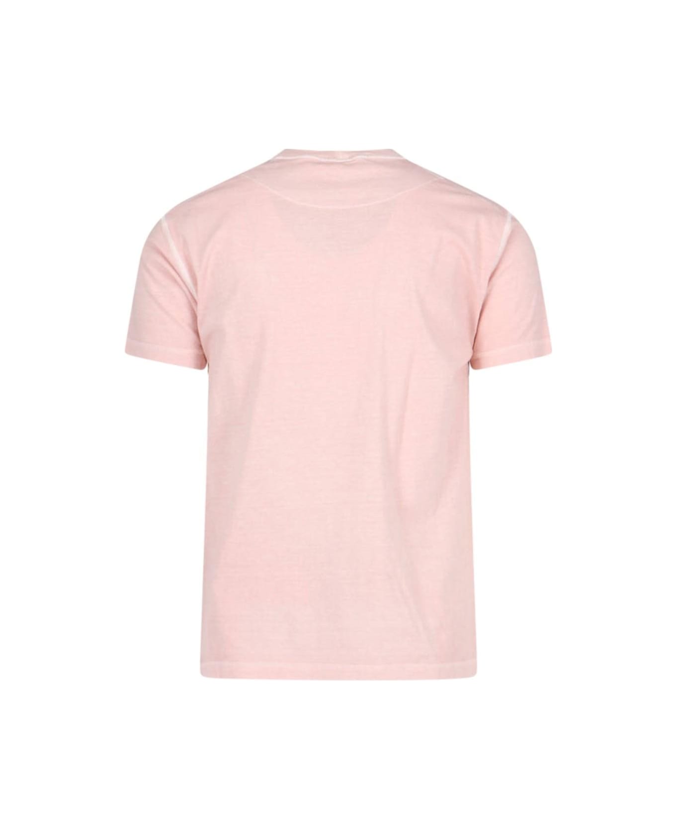 Stone Island Logo T-shirt - Pink