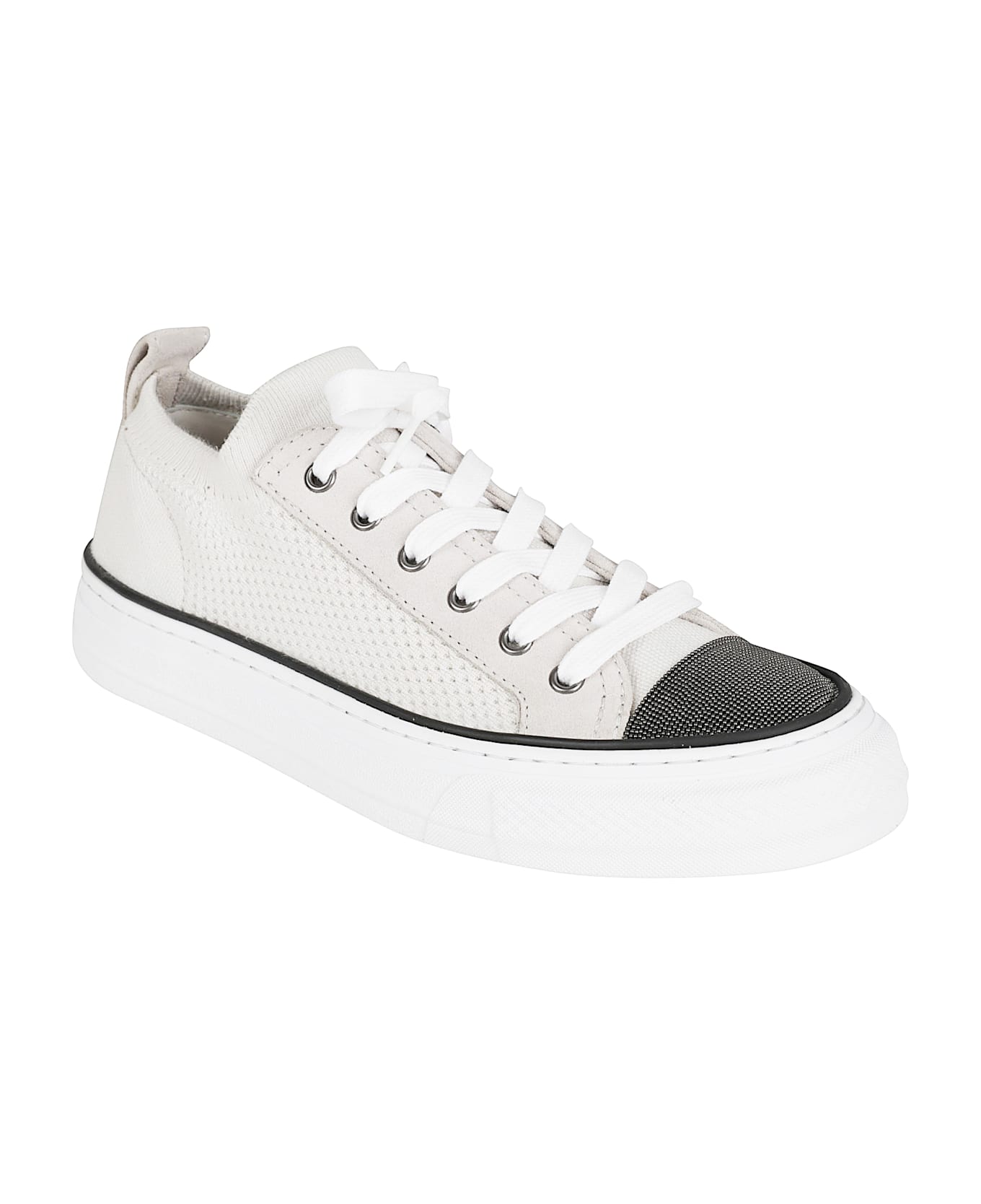 Brunello Cucinelli Mesh Sneakers - Ice White