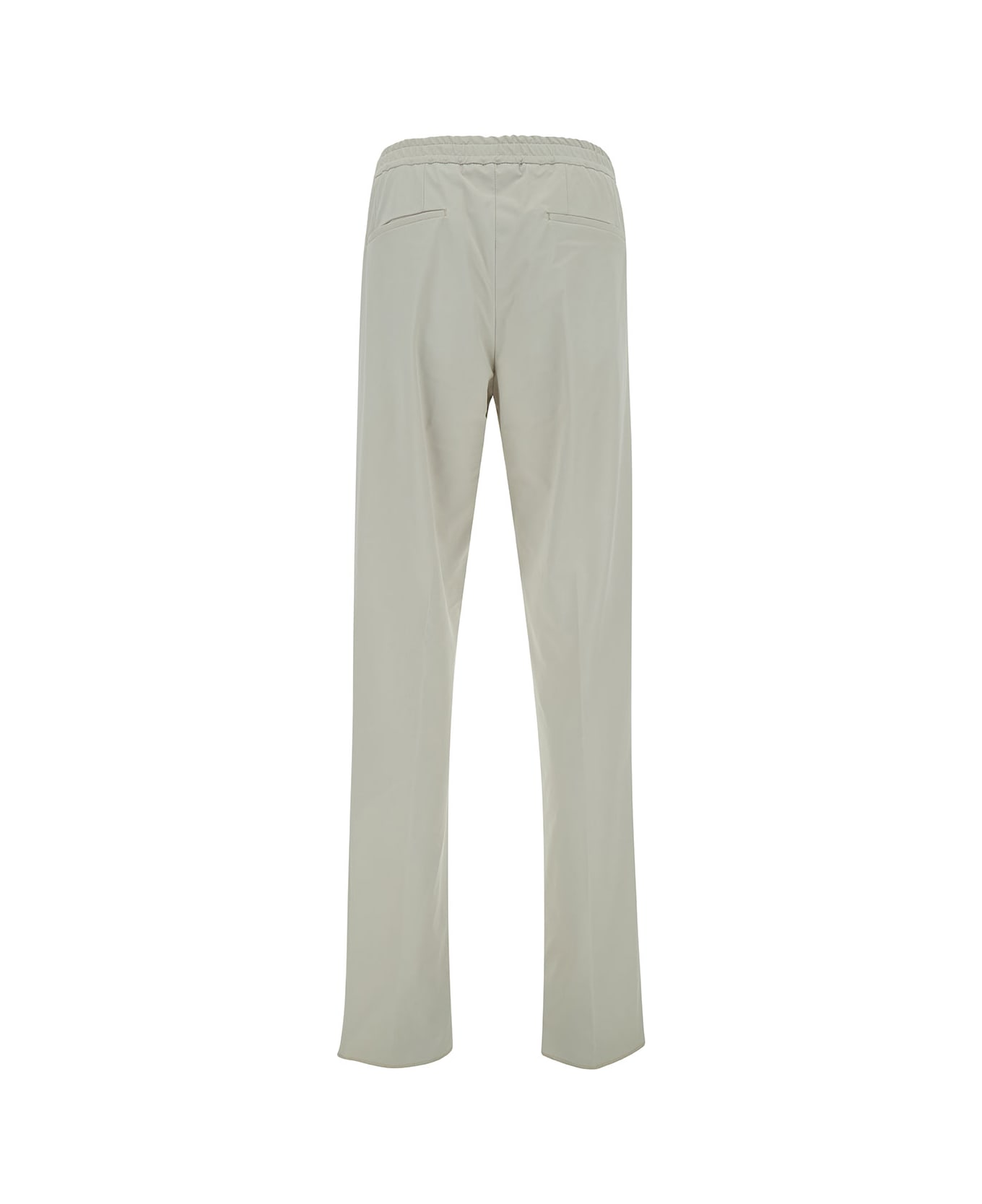 Lardini Grey Loose Pants With Drawstring In Stretch Polyamide Man - Grey