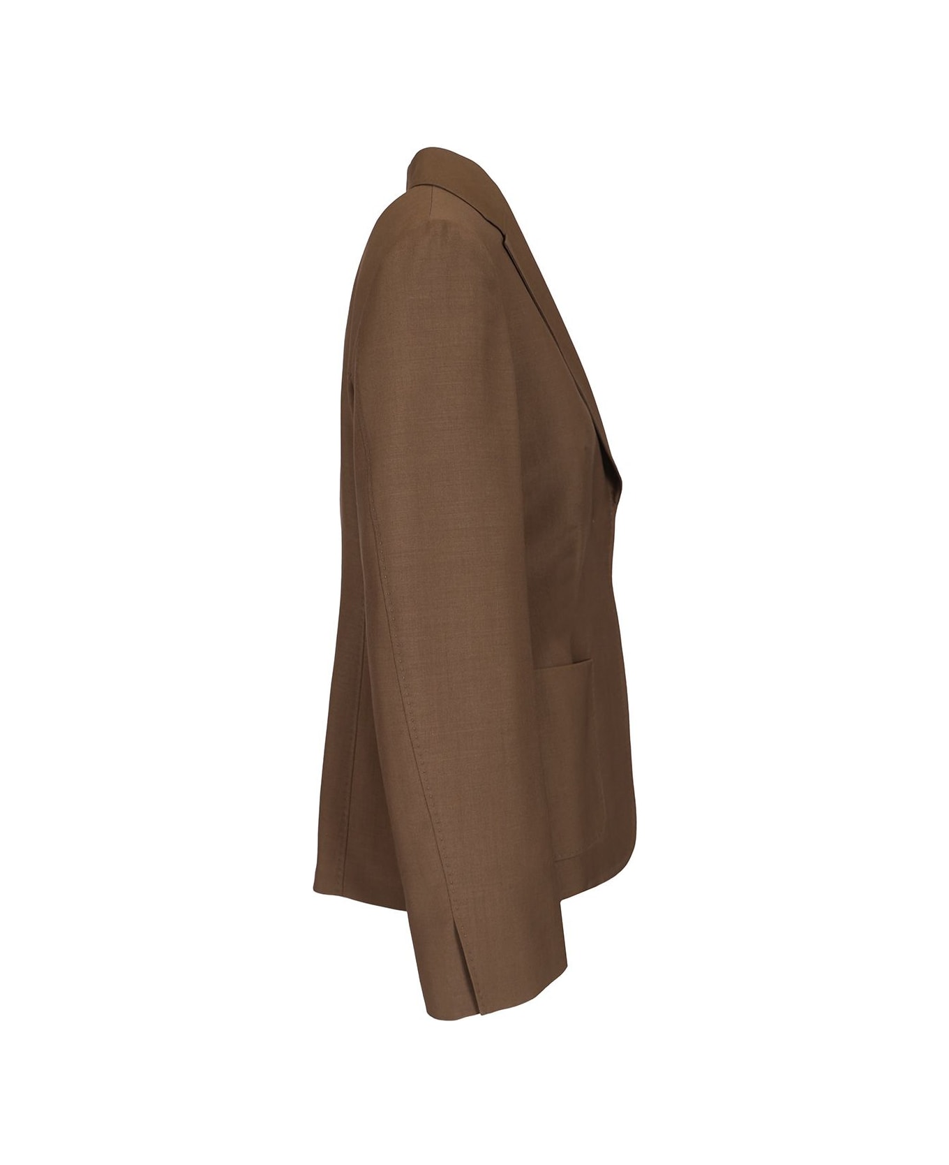 Fendi Giacca Wool Mohair Tailor - Brown