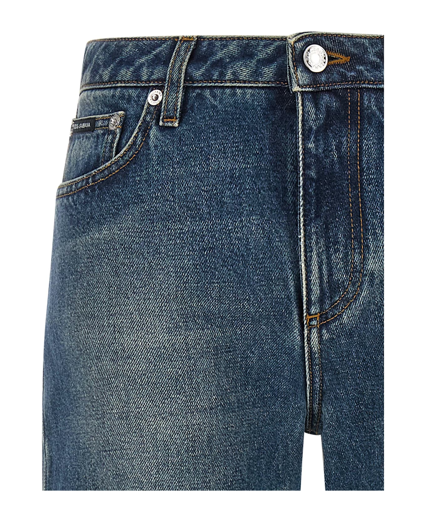 Dolce 
Gabbana Logo Tag Jeans - Blue